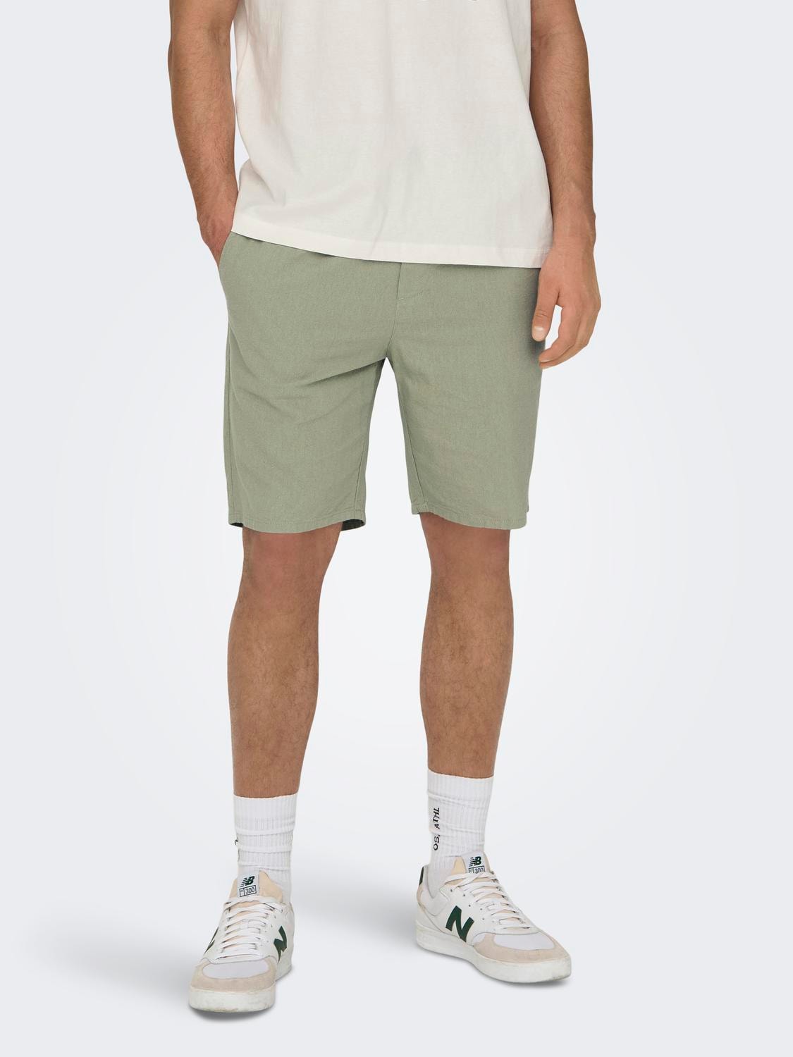 Bild von ONLY & SONS Shorts »ONSLINUS 0007 COT LIN SHORTS NOOS«