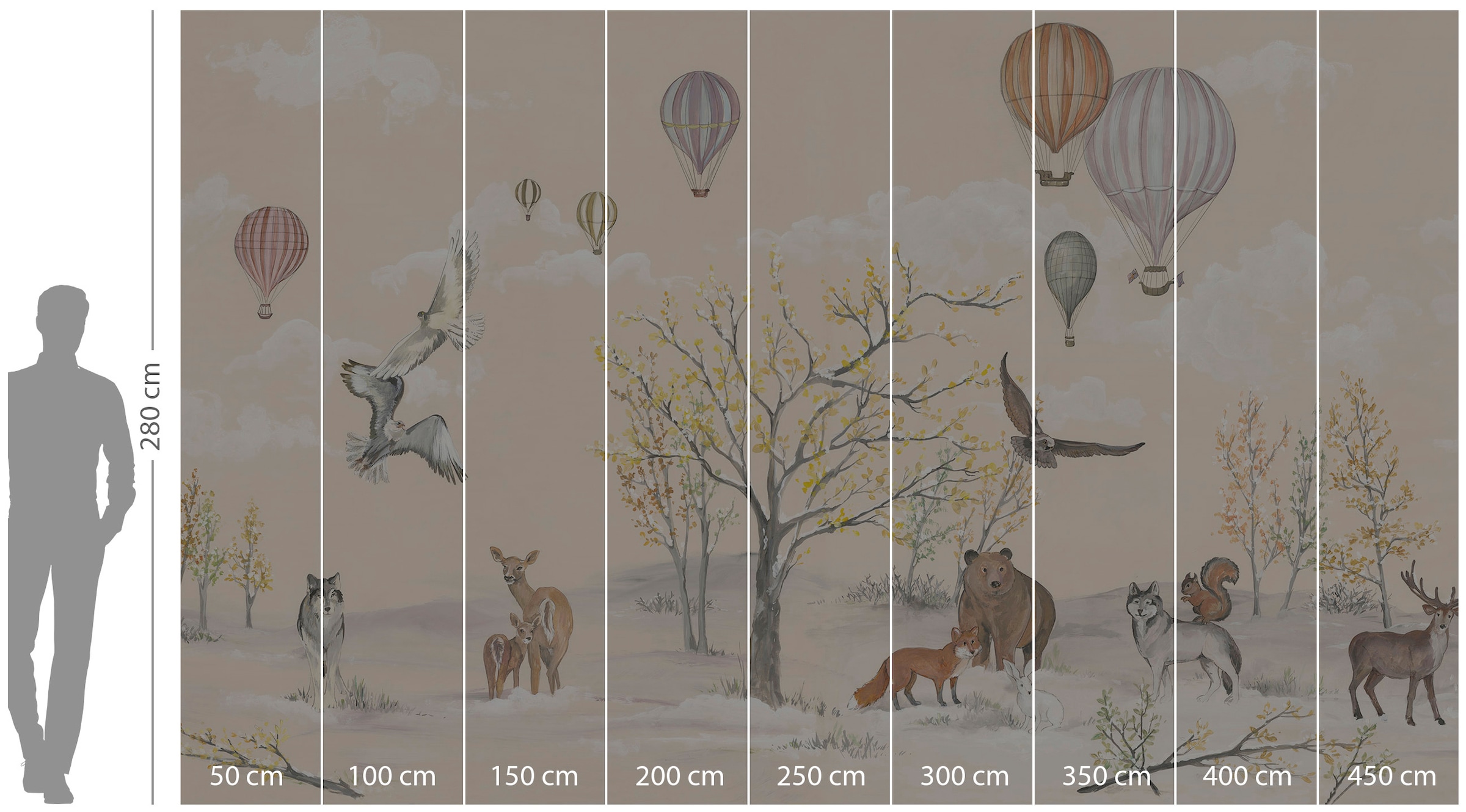 Komar Vliestapete »Digitaldruck Vlies -  Forest Expedition - Größe 450 x 280 cm« bedruckt glatt Kinderzimmer