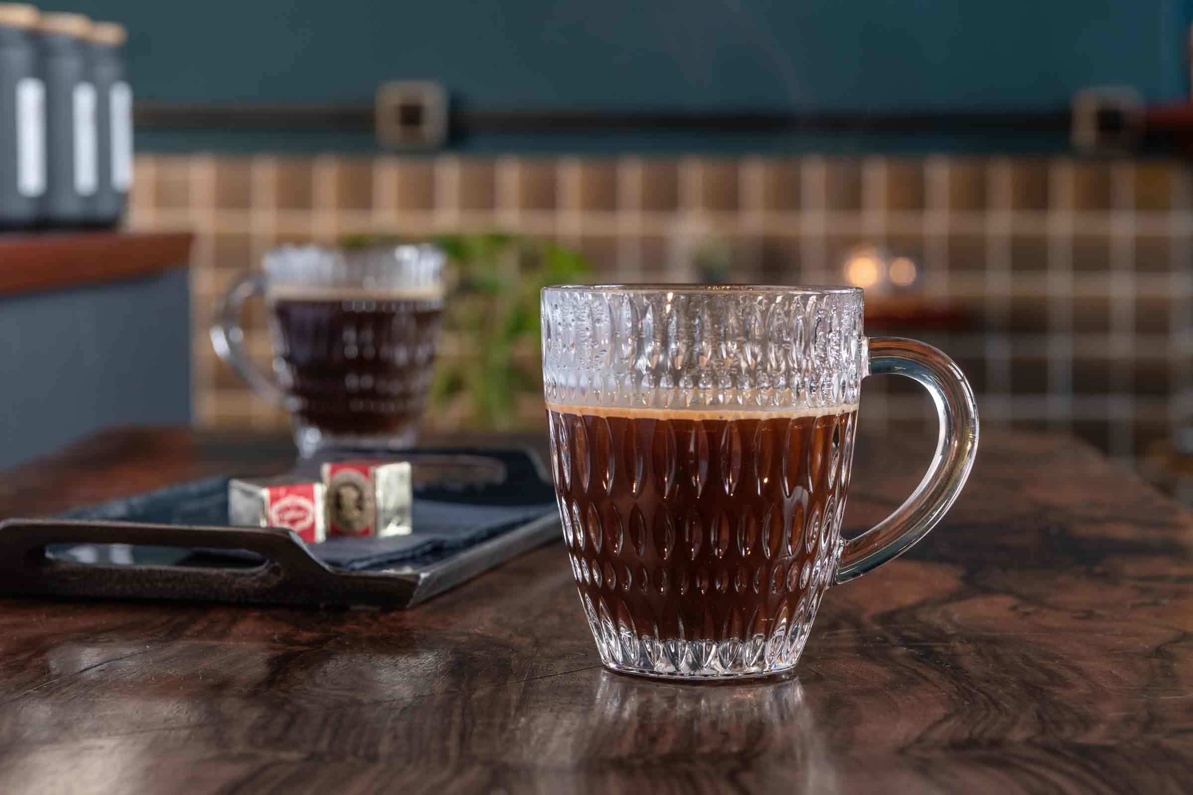 Nachtmann Becher »Kaffeebecher Ethno Barista 392 ml 2er Set transparent«