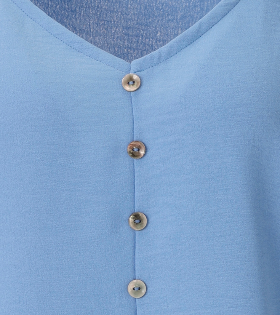 Aniston CASUAL Blusentop in Leinen-Optik