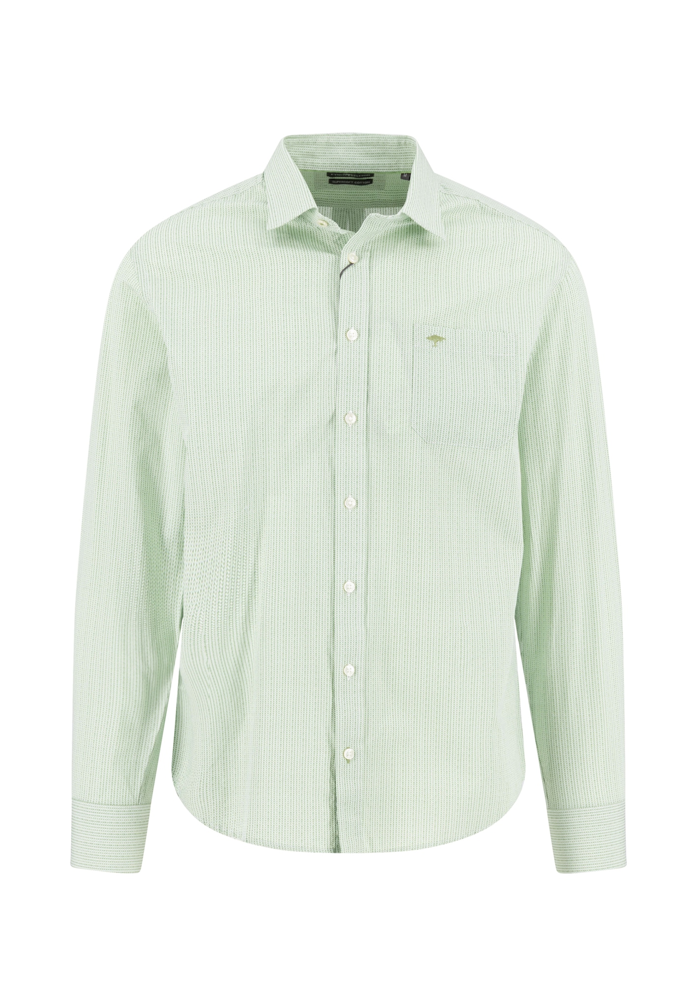 FYNCH-HATTON Langarmhemd mit Struktur-Print