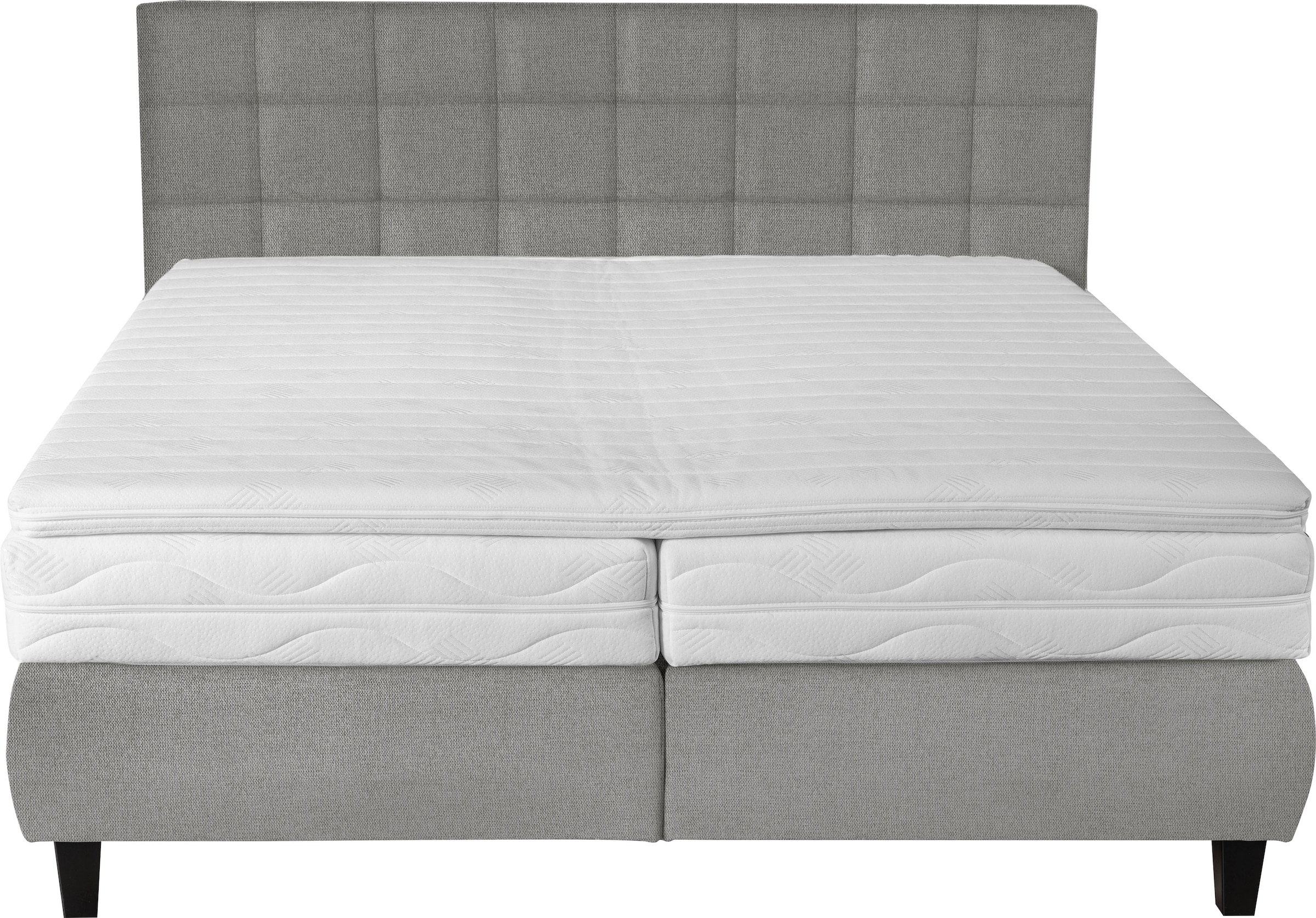 alina Boxspringbett »Edera«, Doppelbett wahlweise mit Topper, Liegefläche 180x200 cm, mit Steppung