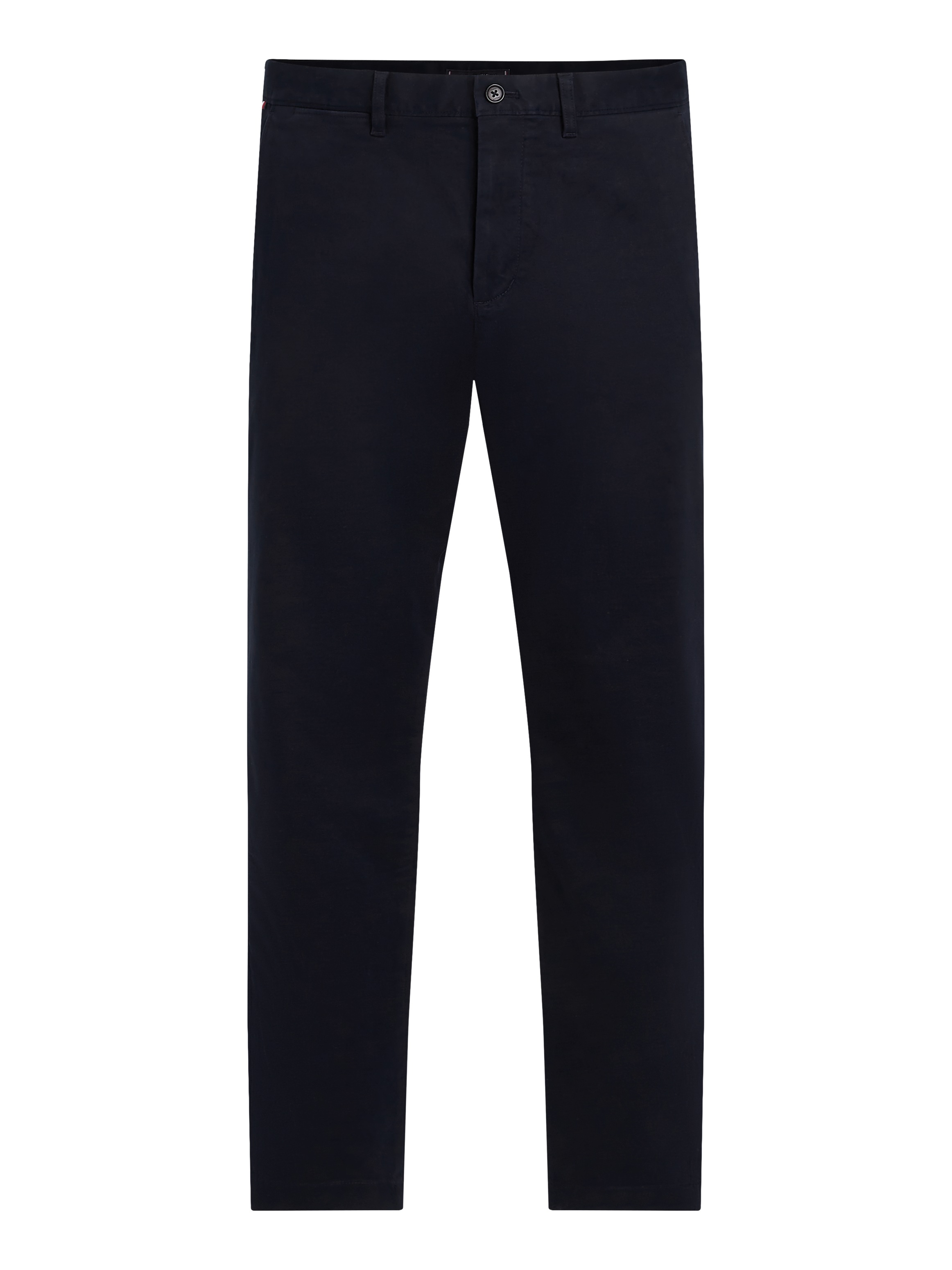Tommy Hilfiger Chinohose »DENTON CHINO SATIN«, mit Gesäßtaschen mit Knopf, Logostickerei