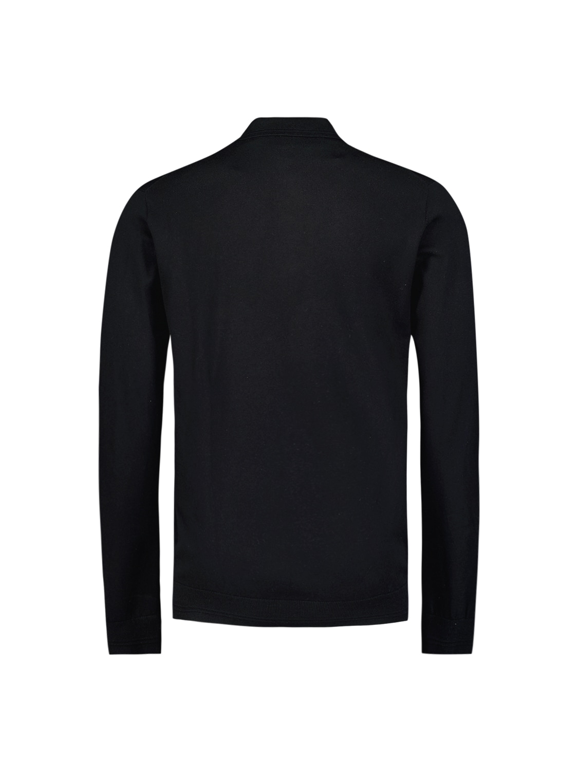 NO EXCESS Rundhalspullover »No Excess Langärmeliger Polo-Pullover«