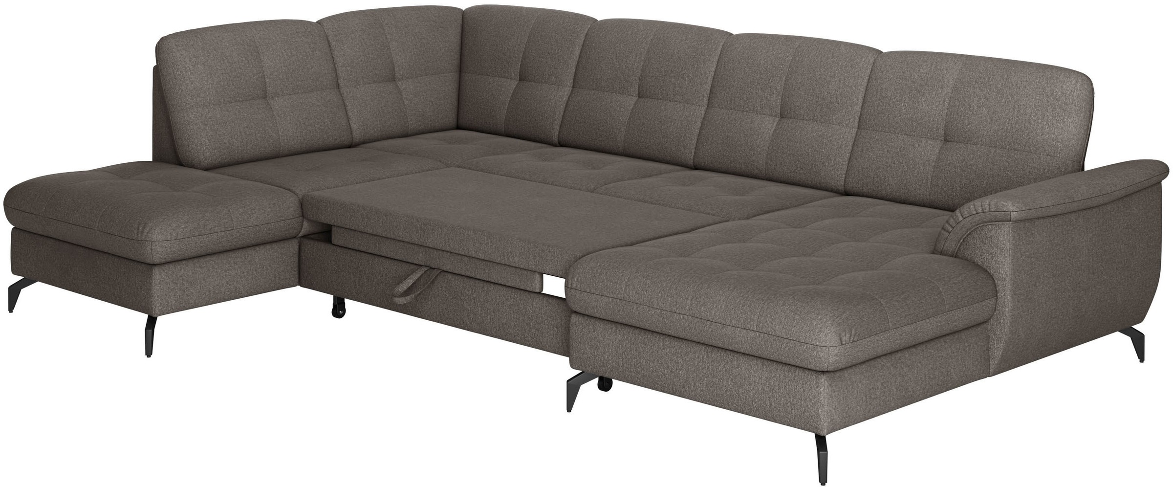 sit&more Wohnlandschaft »Zora U-Form«, wahlweise mit Bettfunktion und Bettkasten