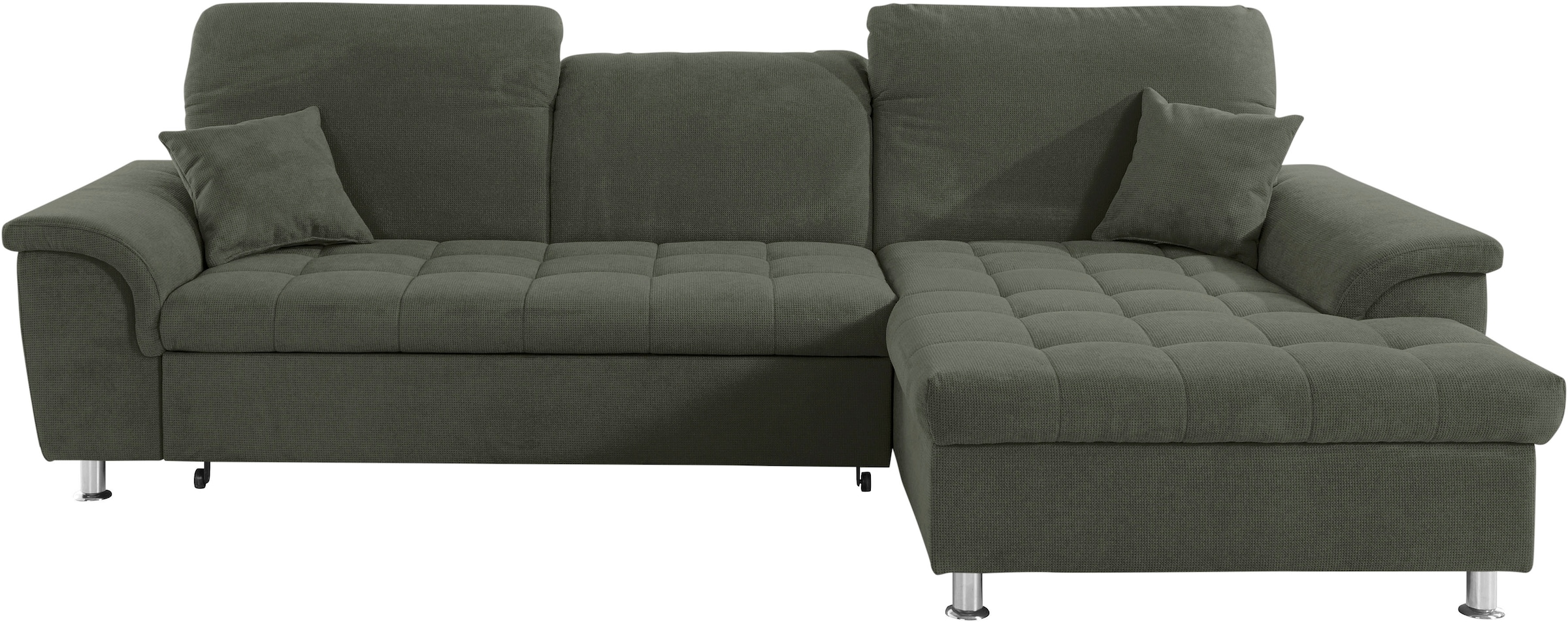 DOMO collection Ecksofa »Franzi L-Form«, wahlweise mit Kopfteilverstellung (dann Tiefe: 170 cm)