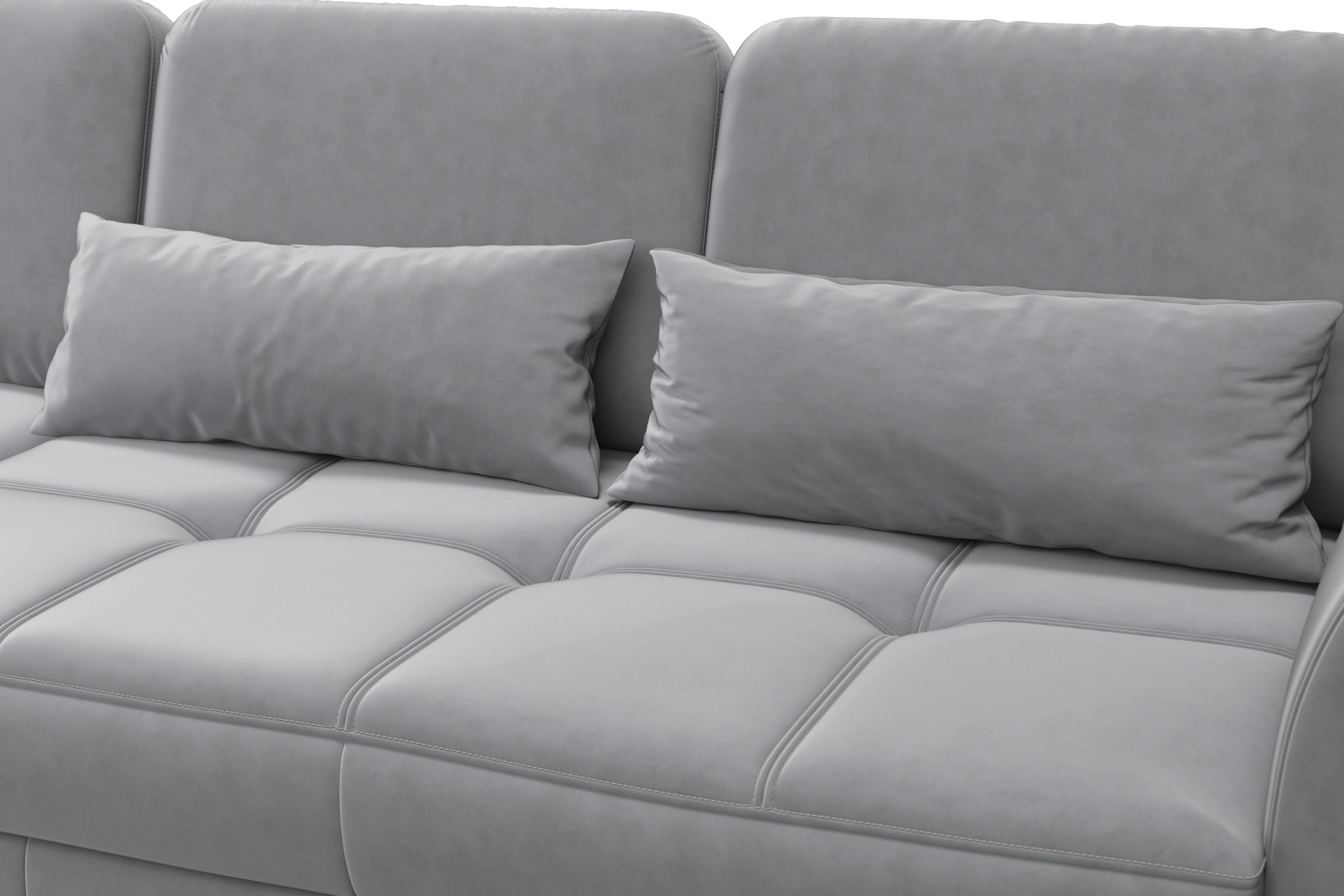sit&more Ecksofa »Bendigo L-Form«, inklusive Sitztiefenverstellung, Bodenfreiheit 15 cm, 2 Fußfarben