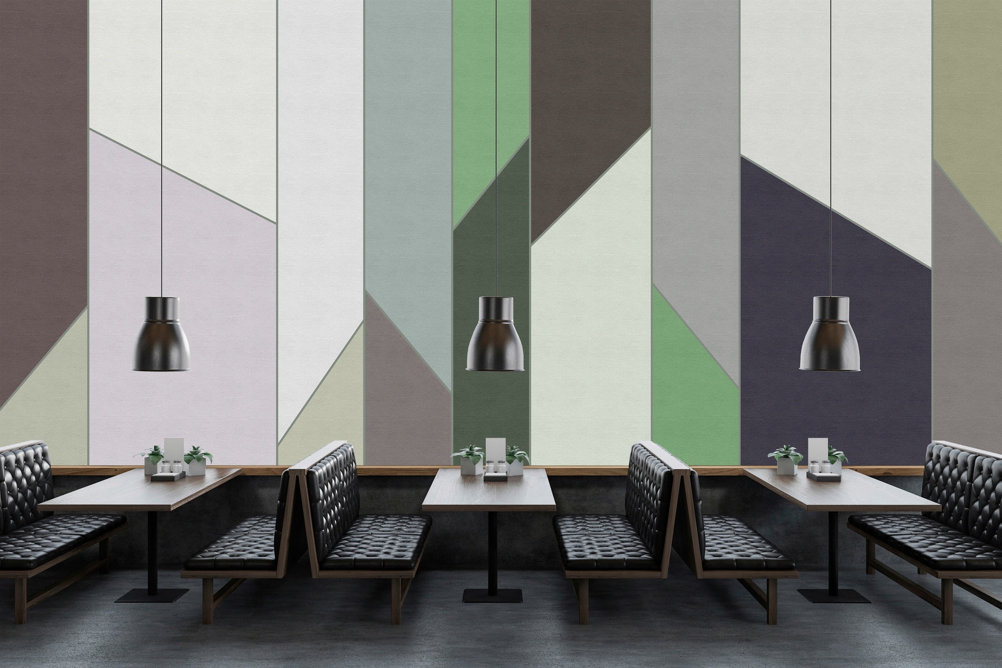 living walls Fototapete »Walls by Patel Geometry 3« glatt Vlies, Wand, Schr günstig online kaufen