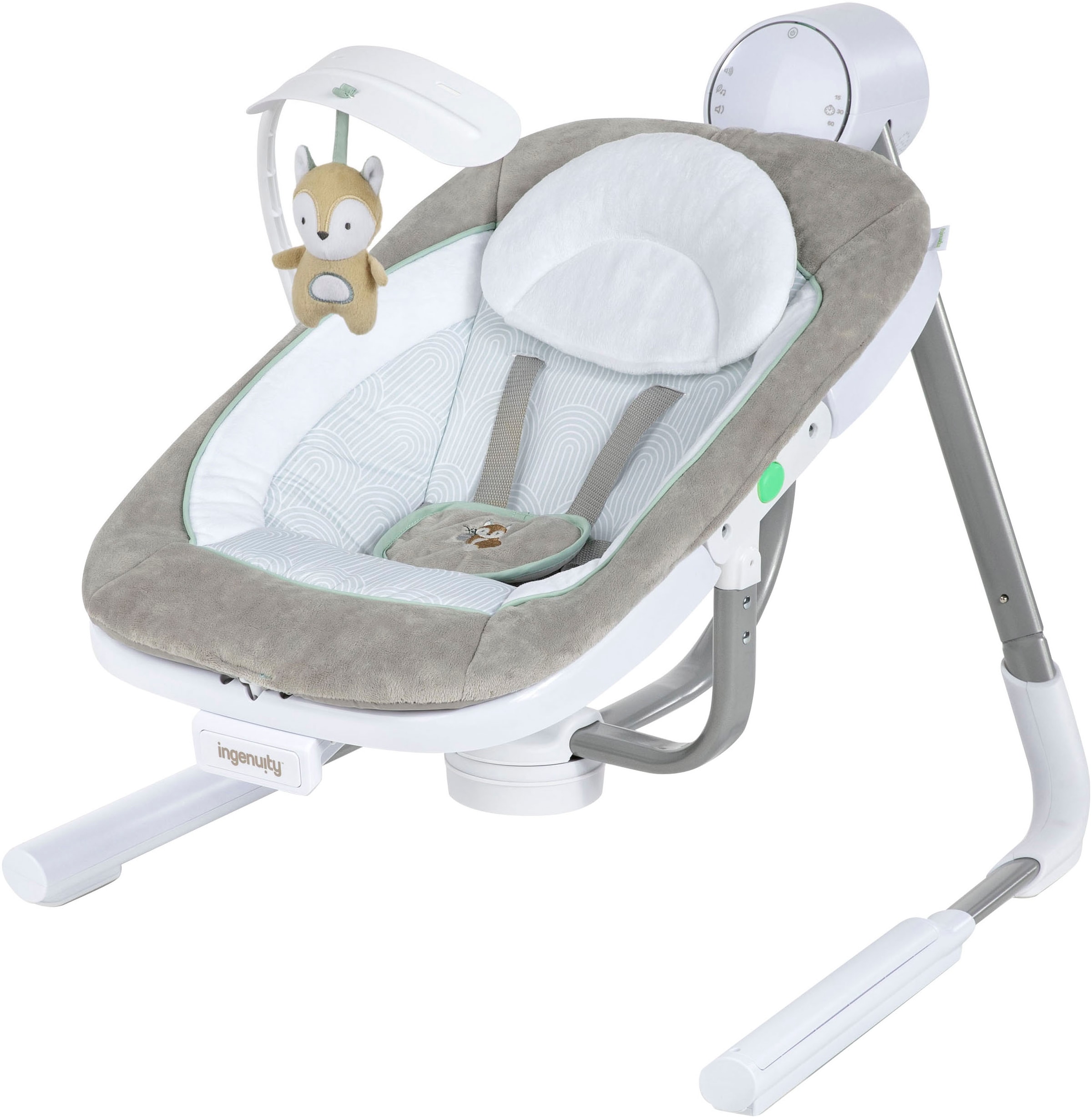 ingenuity Babywippe »AnyWay Sway Dual-Direction Portable Swing – Ray« bis 9 kg mit Sound-Effekt