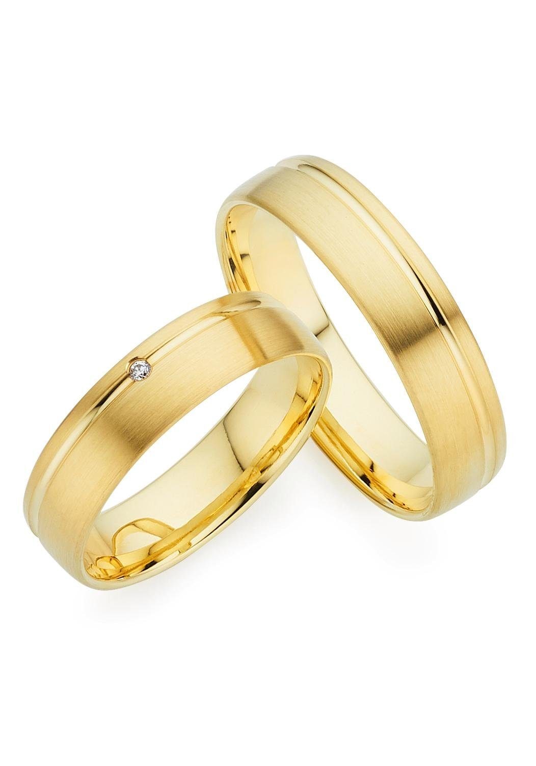 Schmuck Geschenk Gold Goldring Brillant - LIEBE Ehering versch. Made ohne oder Trauring in Varianten«, 333 mit Germany