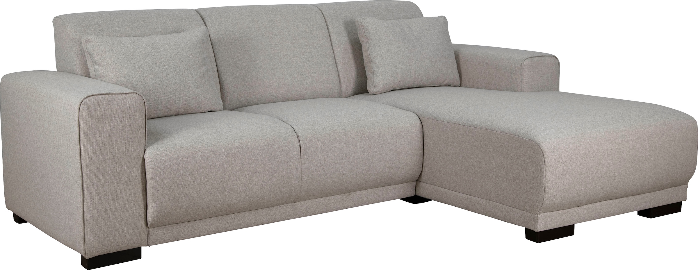 Home affaire Ecksofa »BORNHOLM L-Form mit Recamiere, Maße B/T/H: 234/162/85 cm«, Recamiere links oder rechts bestellbar, Wellenfederung, inkl. 2 Kissen