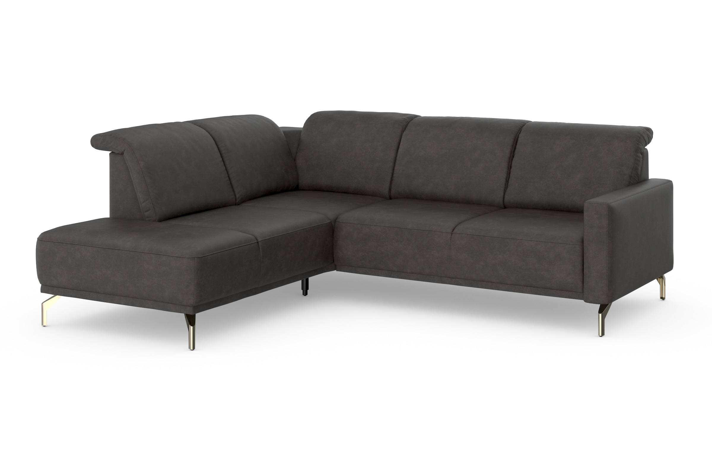 sit&more Ecksofa »Bailando L-Form«, wahlweise mit Kopfteilverstellung und Vorziehsitz, motorisch