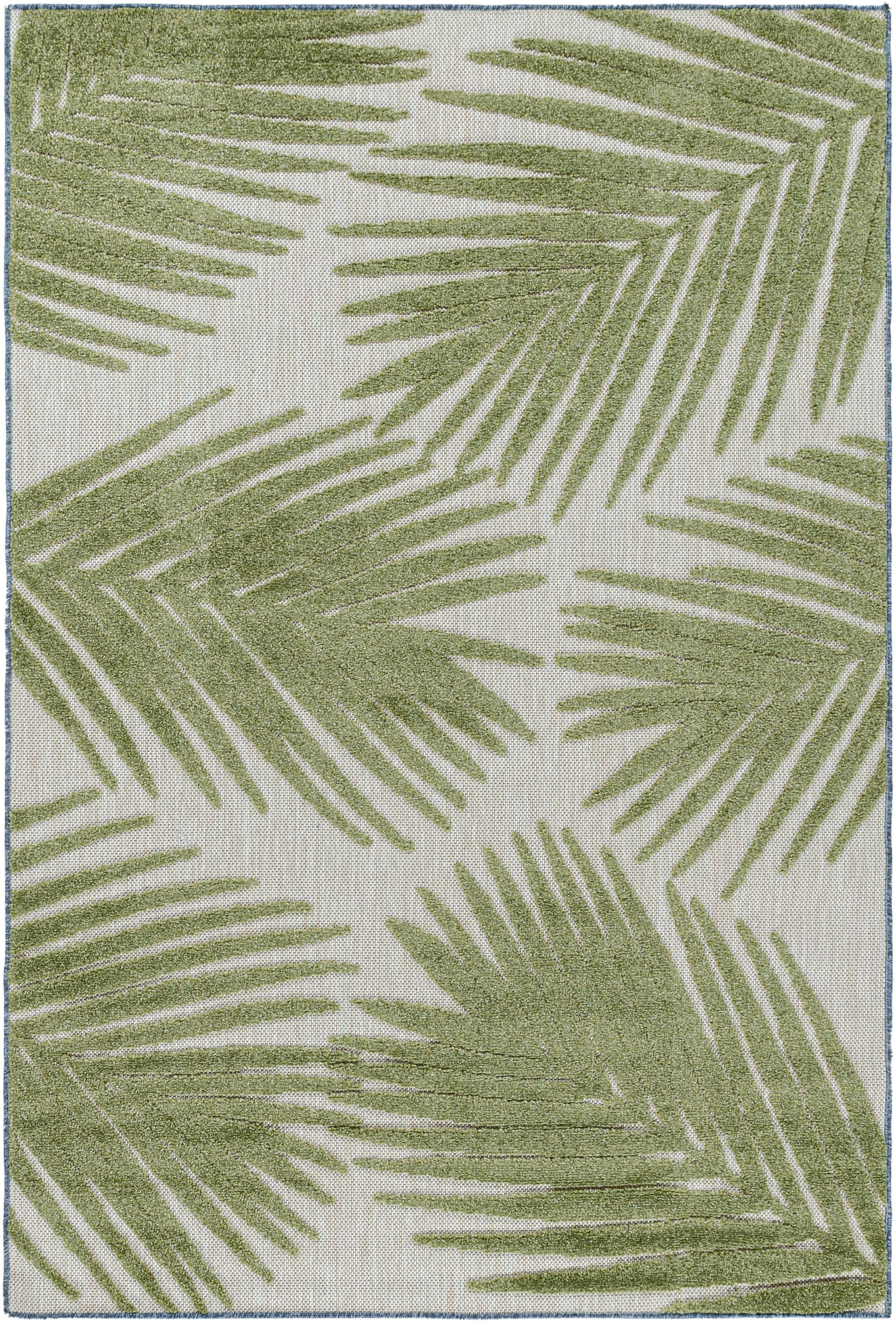 Ayyildiz Teppiche Teppich »BAHAMA 5155«, rechteckig, 8 mm Höhe, Läufer, Flachflor mit Hoch-Tief-Struktur, In-und Outdoor geeignet