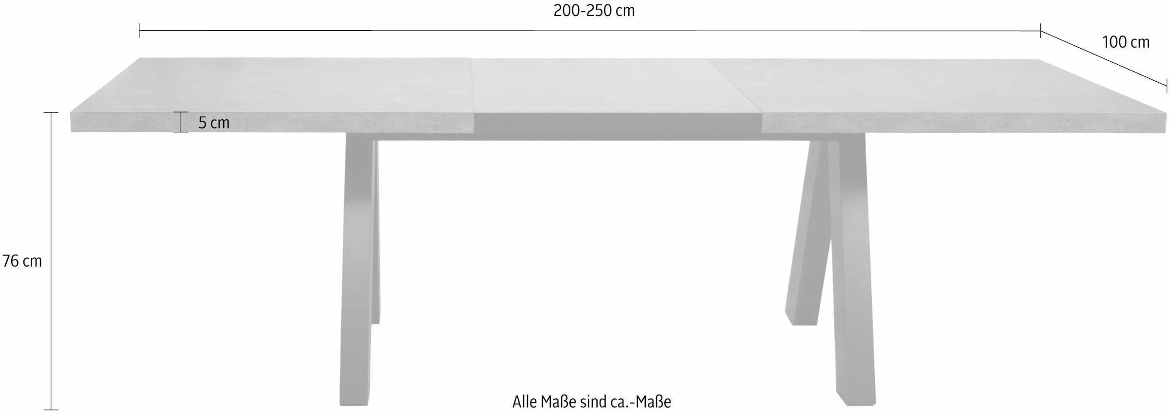 7. Bild von TemaHome Esstisch, Breite 200 cm, ausziehbar