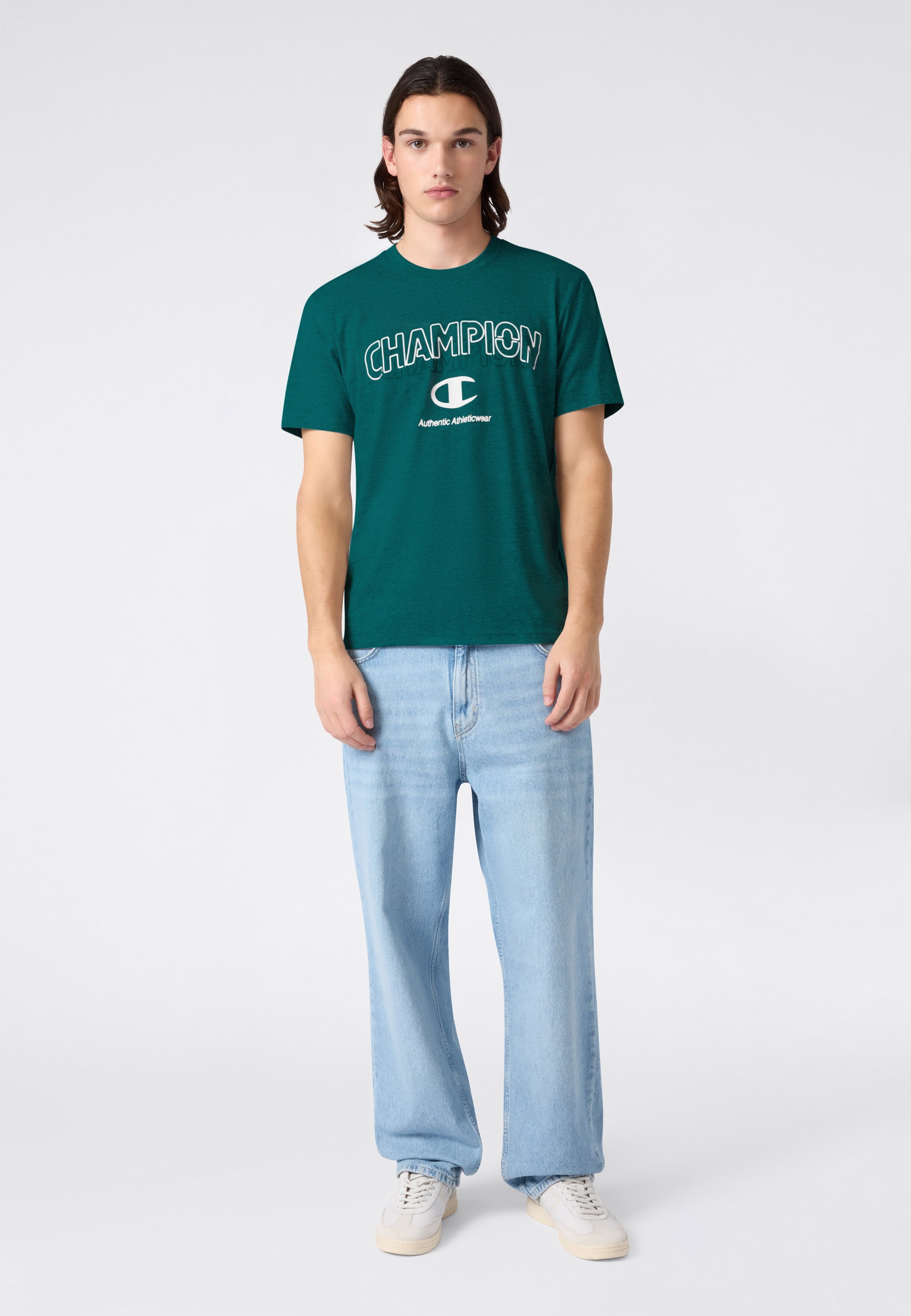 Champion T-Shirt »Graphic Tee« sportliche Passform, Kurzarm, Rundhalsausschnitt