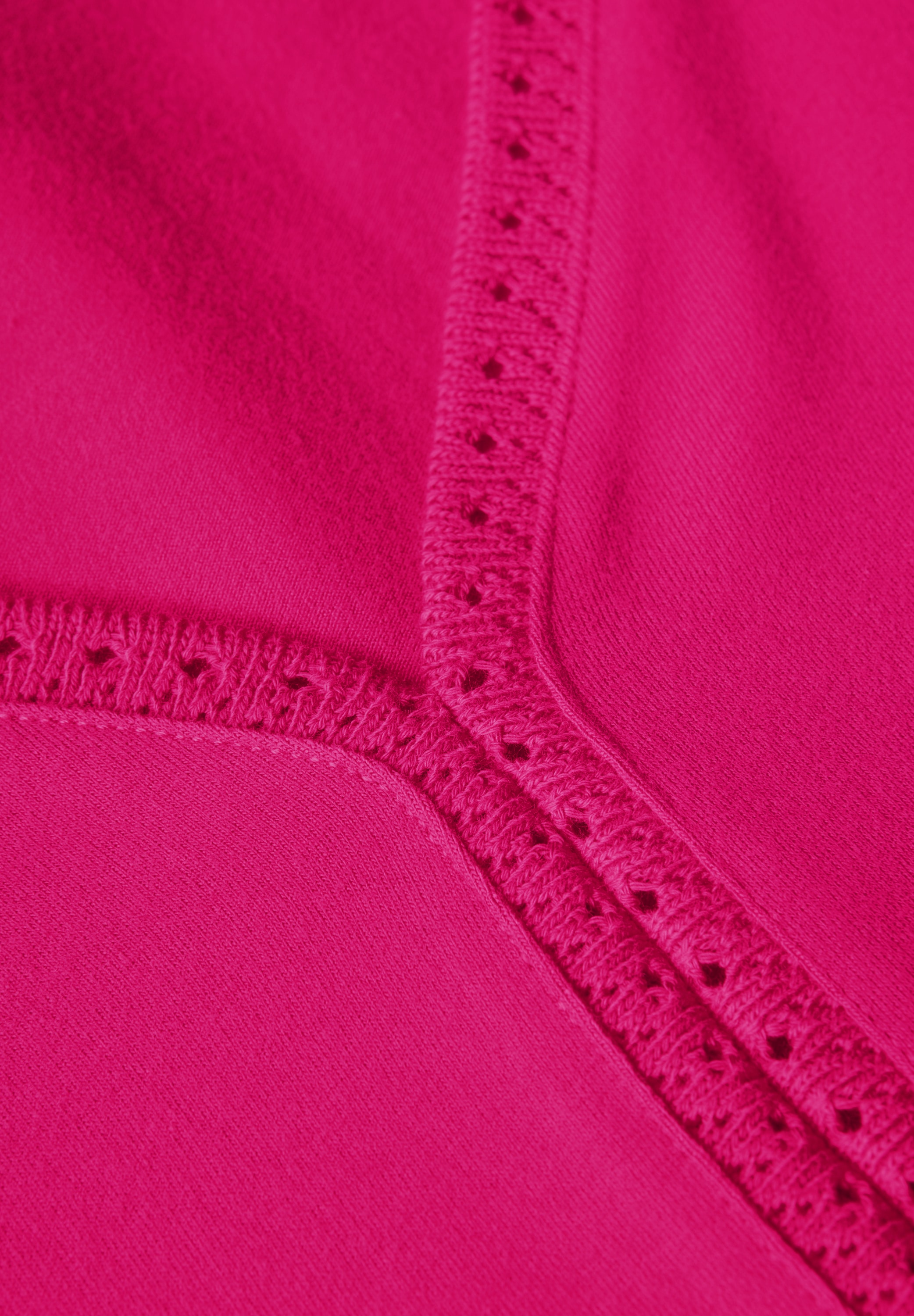 STREET ONE Shirttop mit Häkel Details