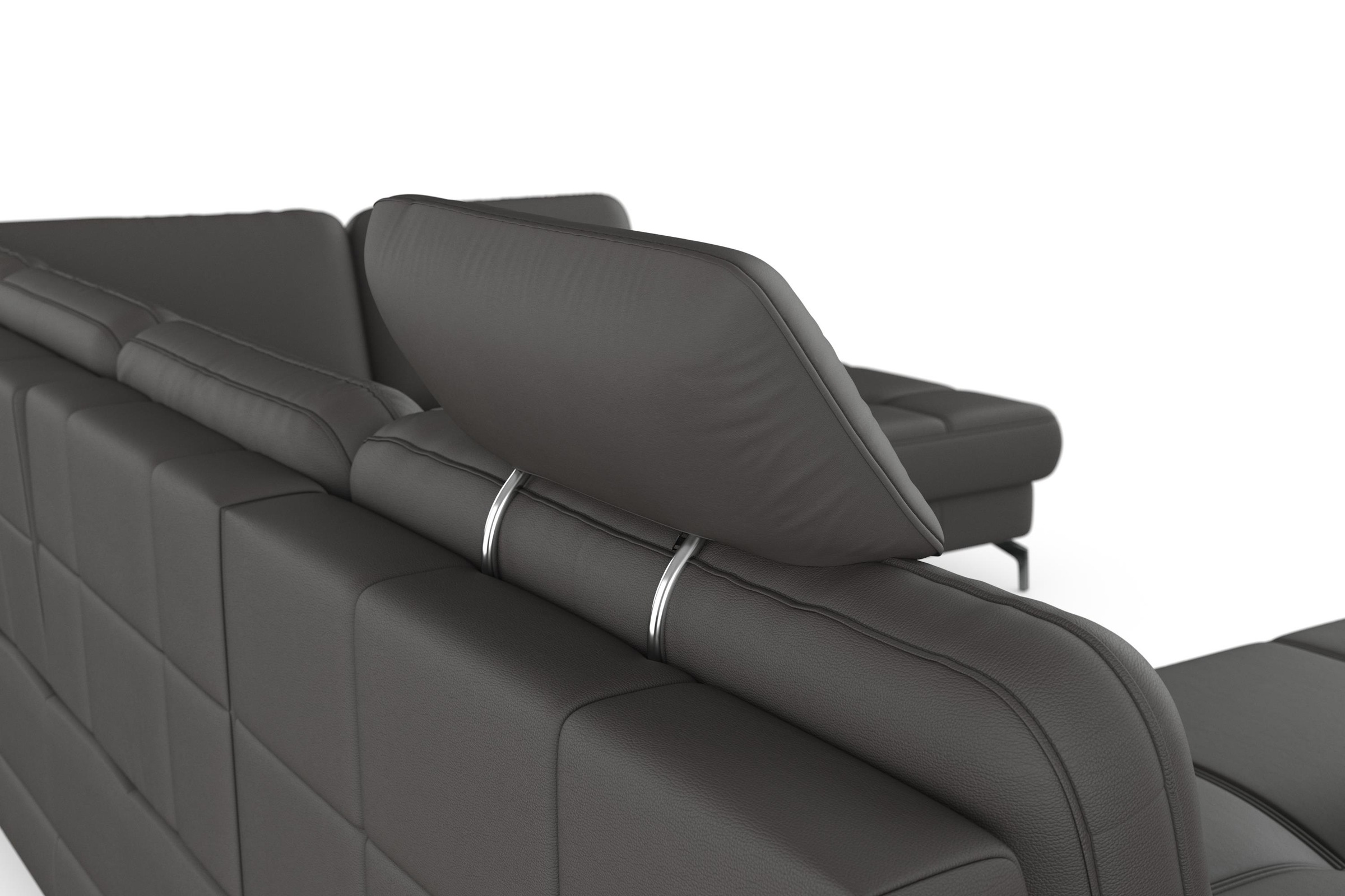 sit&more Wohnlandschaft »Bendigo U-Form«, inklusive Sitztiefenverstellung, Bodenfreiheit 12 cm, in 2 Fußfarben