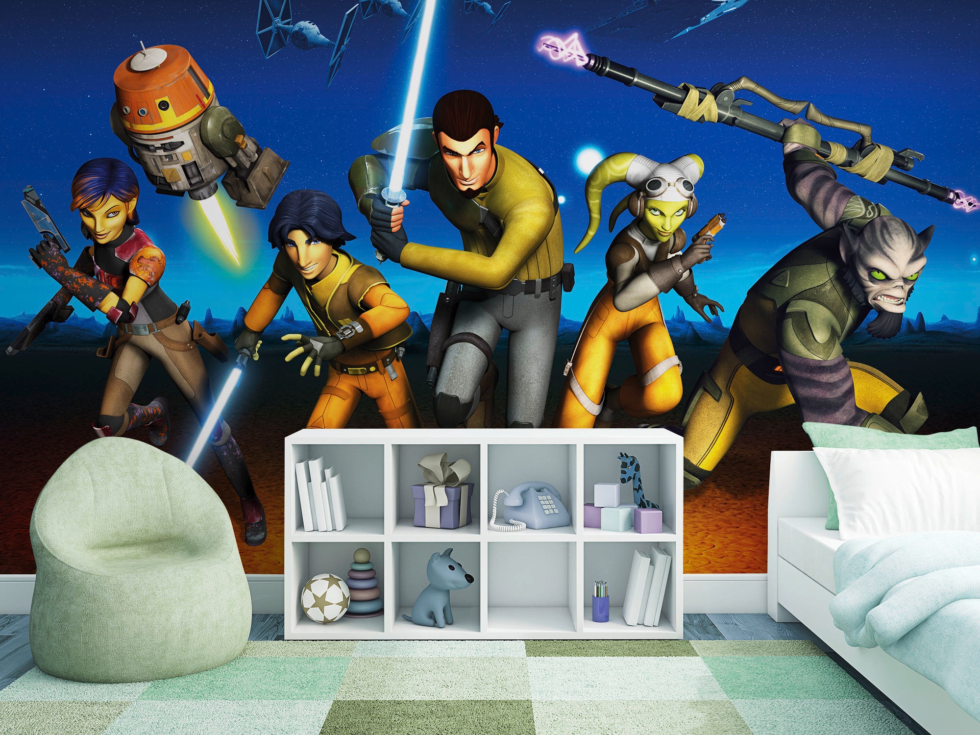 Komar Fototapete »STAR WARS Rebels Run - Größe 368 x 254 cm«, bedruckt, Woh günstig online kaufen