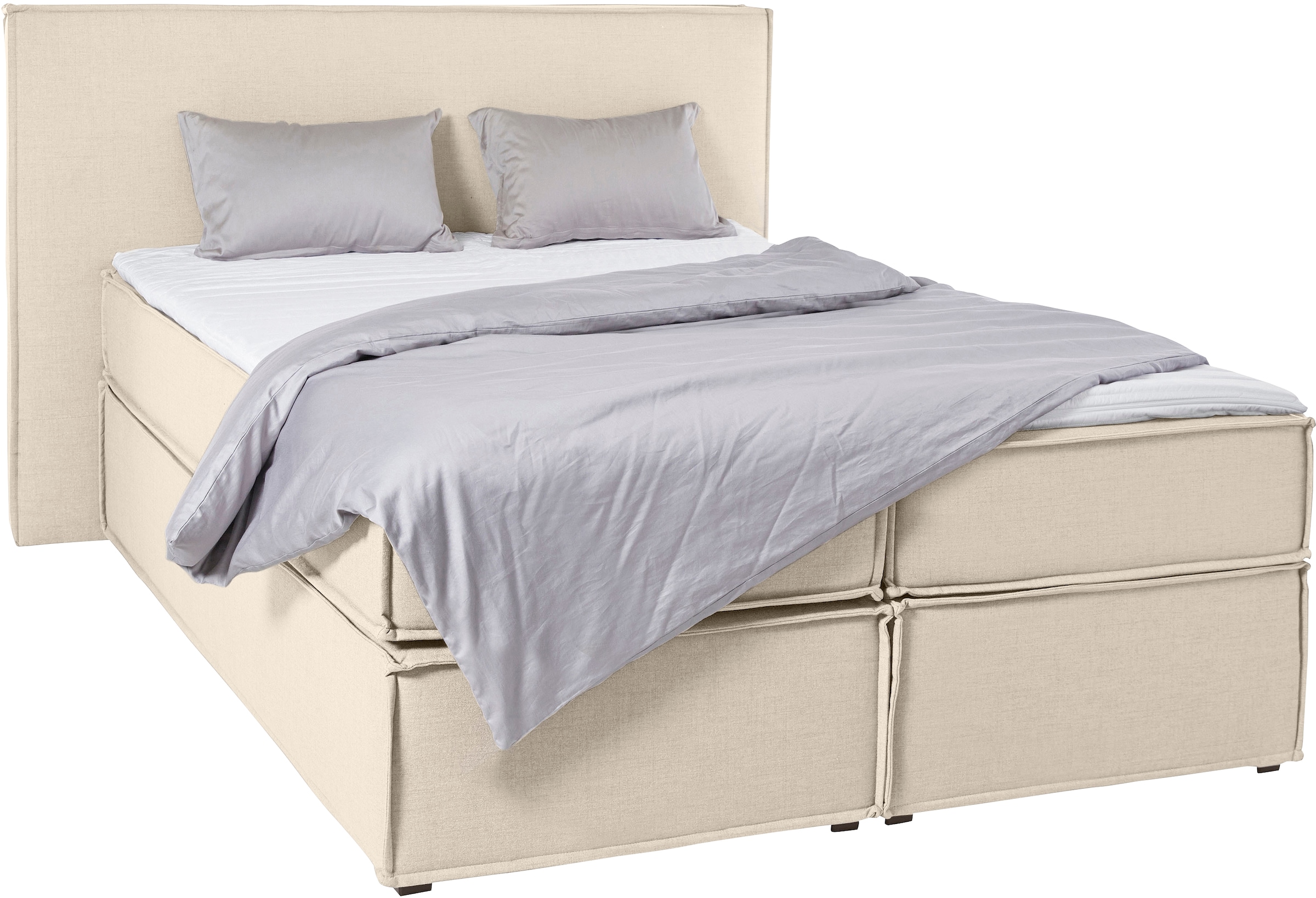 LeGer Home by Lena Gercke Boxspringbett "Yuma", incl. Topper, in 4 Breiten, günstig online kaufen