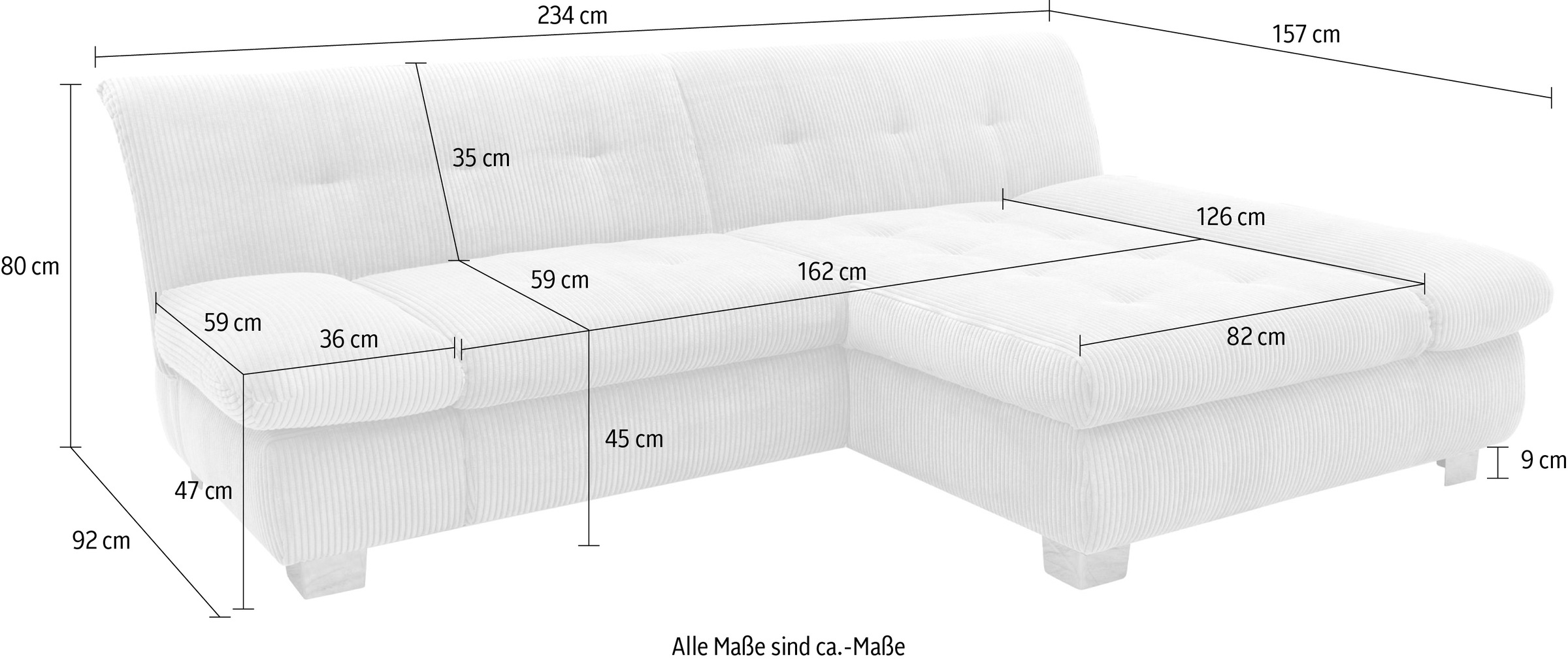 DOMO collection Ecksofa »100031«