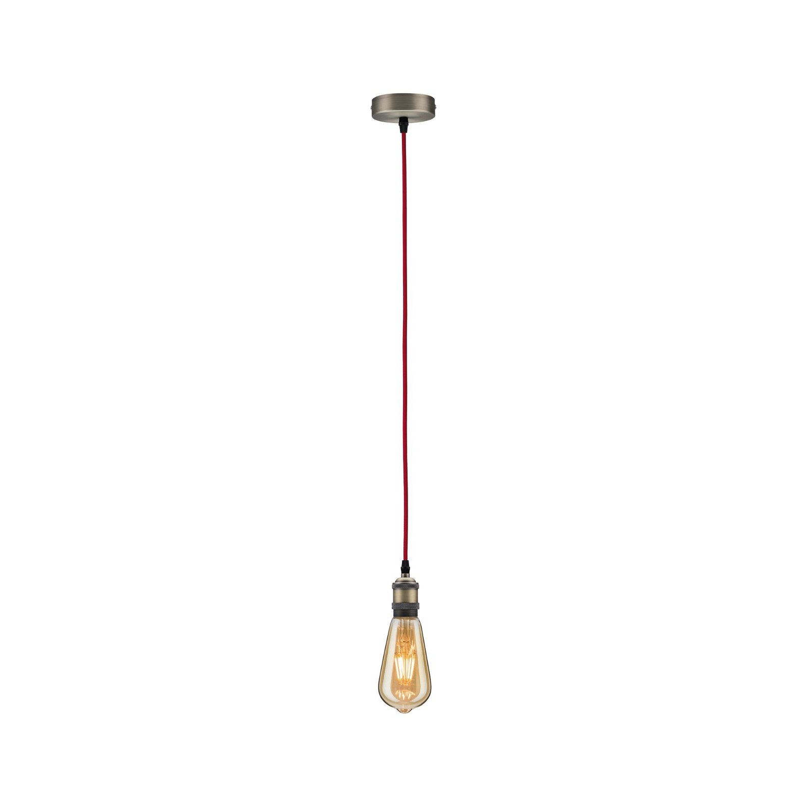 Paulmann Pendelleuchte »Neordic Eldar max. 1x60W Nickel gebürstet 230V Metall«, 1 flammig, Leuchtmittel E27 | ohne Leuchtmittel, E27