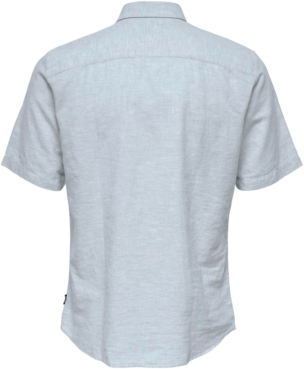 ONLY & SONS Kurzarmhemd »ONSCAIDEN SS SOLID LINEN SHIRT NOOS« Baumwollmischung mit Leinen, slim fit
