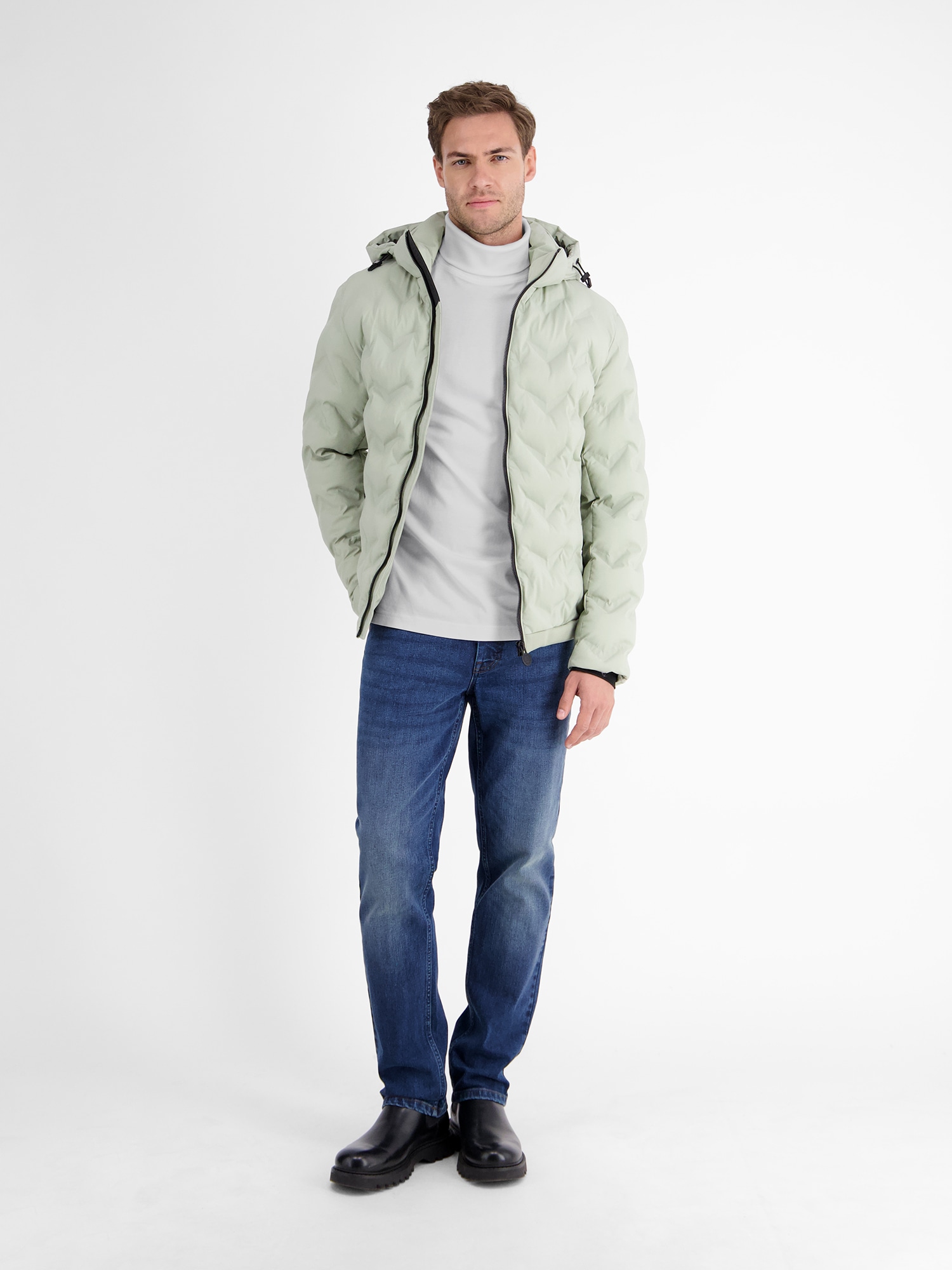 LERROS Sweatshirt »LERROS Rollkragenshirt aus weicher Baumwolle«