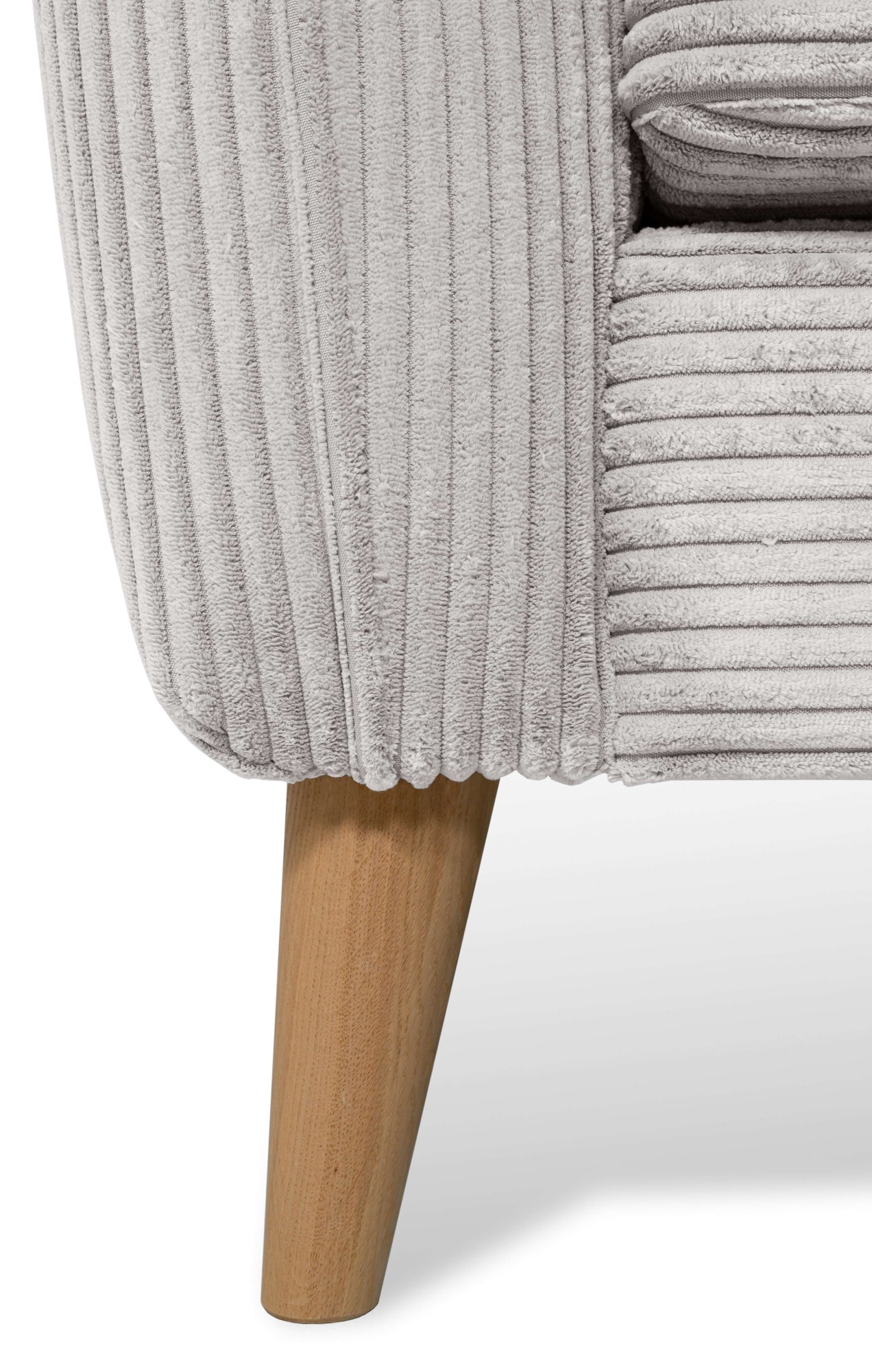 Home affaire Ecksofa »MARSEILLE 278/202 cm, L-Form, Ottom. rechts/links«, Massivholzbeine aus Eiche, in verschieden Bezügen und Farbvarianten