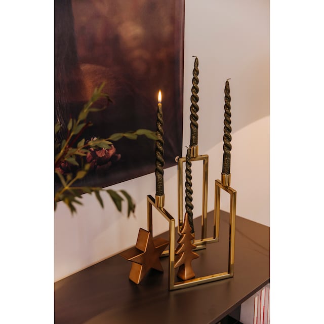 AM Design Kerzenständer »aus Edelstahl«, (1 St.), Stabkerzenhalter, 4  -flammig, Adventsleuchter online bestellen