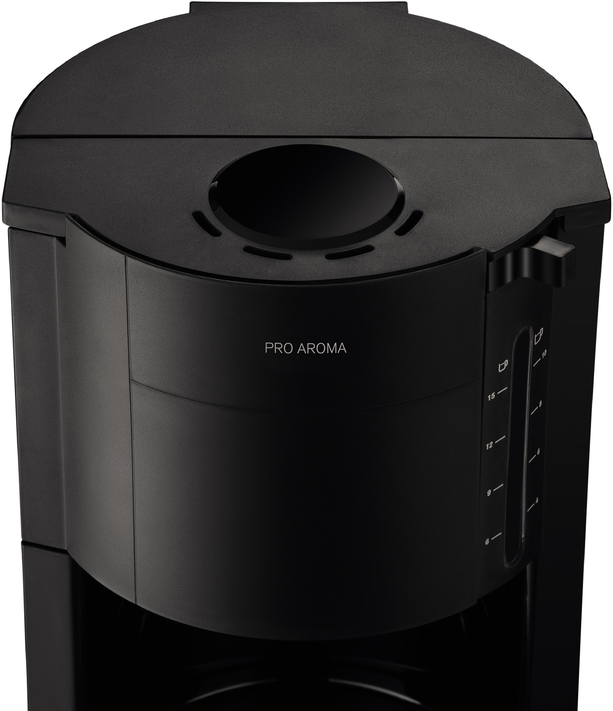 Krups Filterkaffeemaschine »F30908 Pro Aroma«, mit Glaskanne, 1,25L Füllmenge, 10-15 Tassen, 1050W, Schwarz