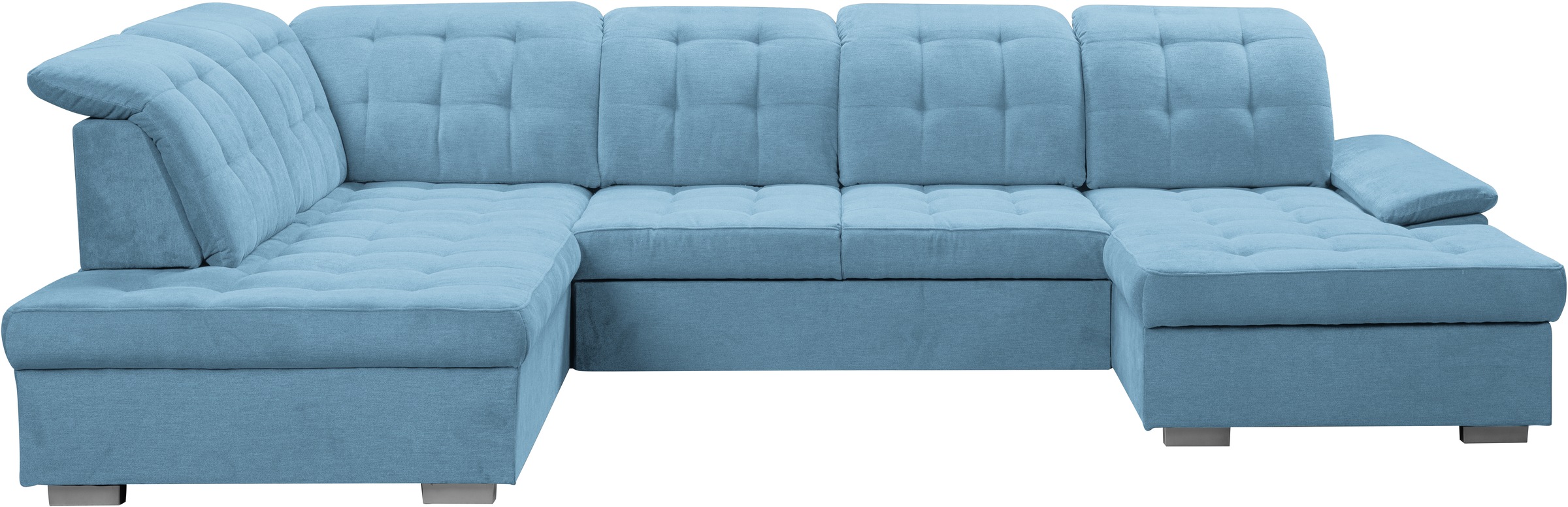 WERK2 Wohnlandschaft »Kordula-New U-Form«, Sofa in U-Form mit Schlaffunktion & Bettkasten, Schlafcouch
