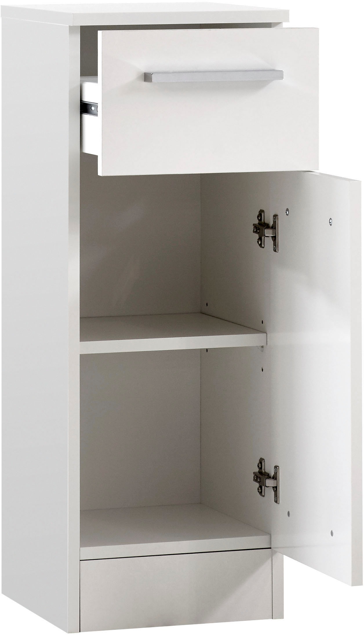 Saphir Badmöbel-Set »Quickset 335 7-teilig, Waschbeckenunterschrank mit LED-Spiegelschrank«, (7 St.), Hochschrank, Unterschränke, Hängeschränke, inkl. Türdämpfer, 13 Türen