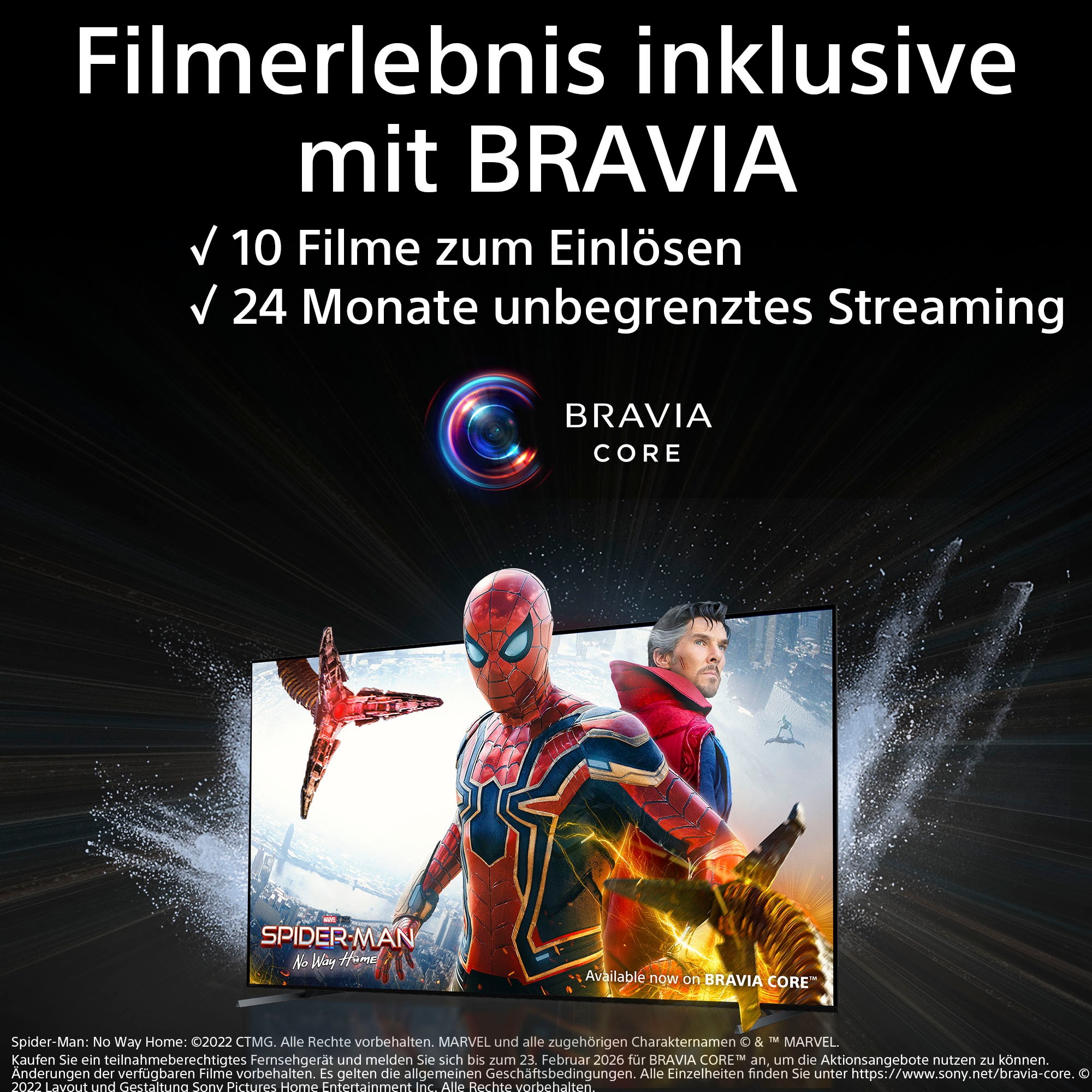 Sony OLED-Fernseher »XR-83A80L«, 4K Ultra HD, Google TV-Smart-TV-Android TV, Smart-TV, TRILUMINOS PRO, BRAVIA CORE, mit exklusiven PS5-Features