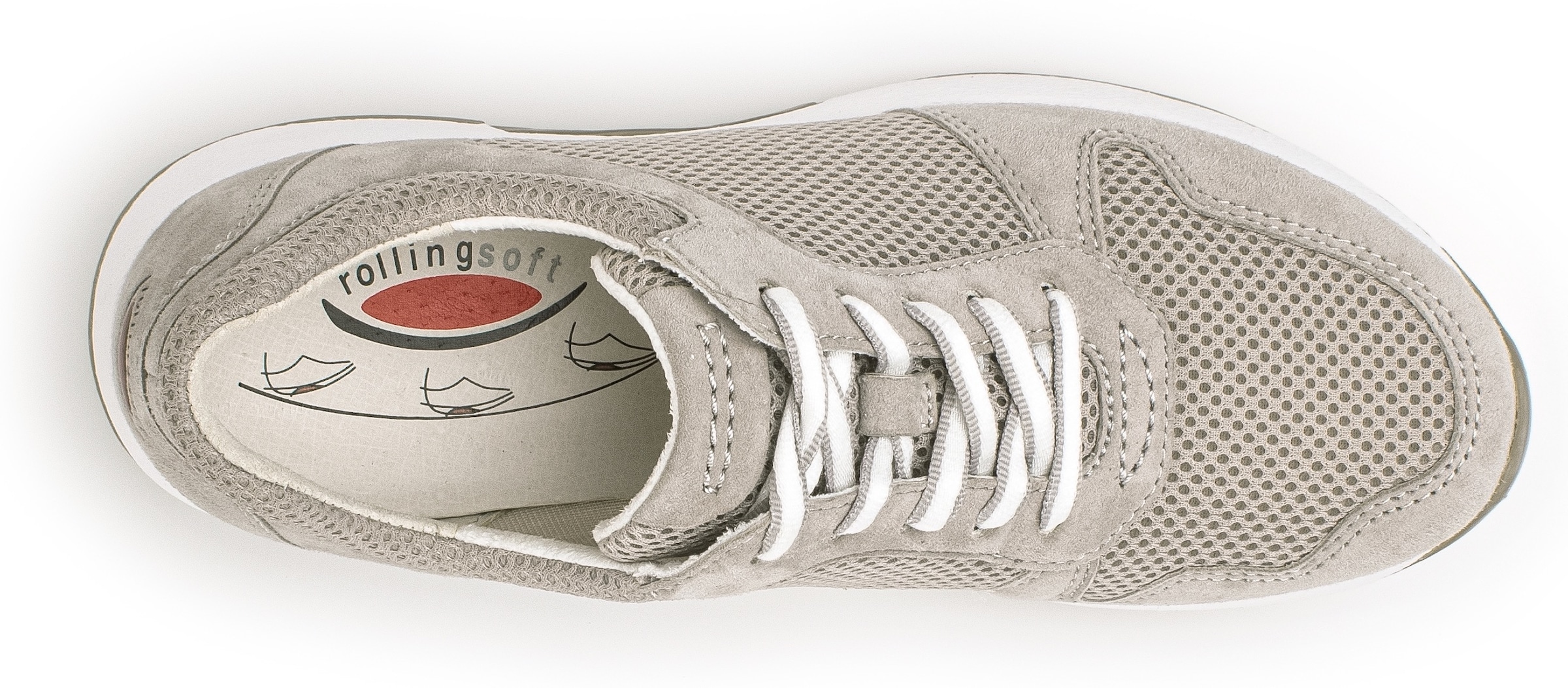 rollingsoft Keilsneaker  , Freizeitschuh, Halbschuh, Schnürschuh mit herausnehmbarer Innensohle