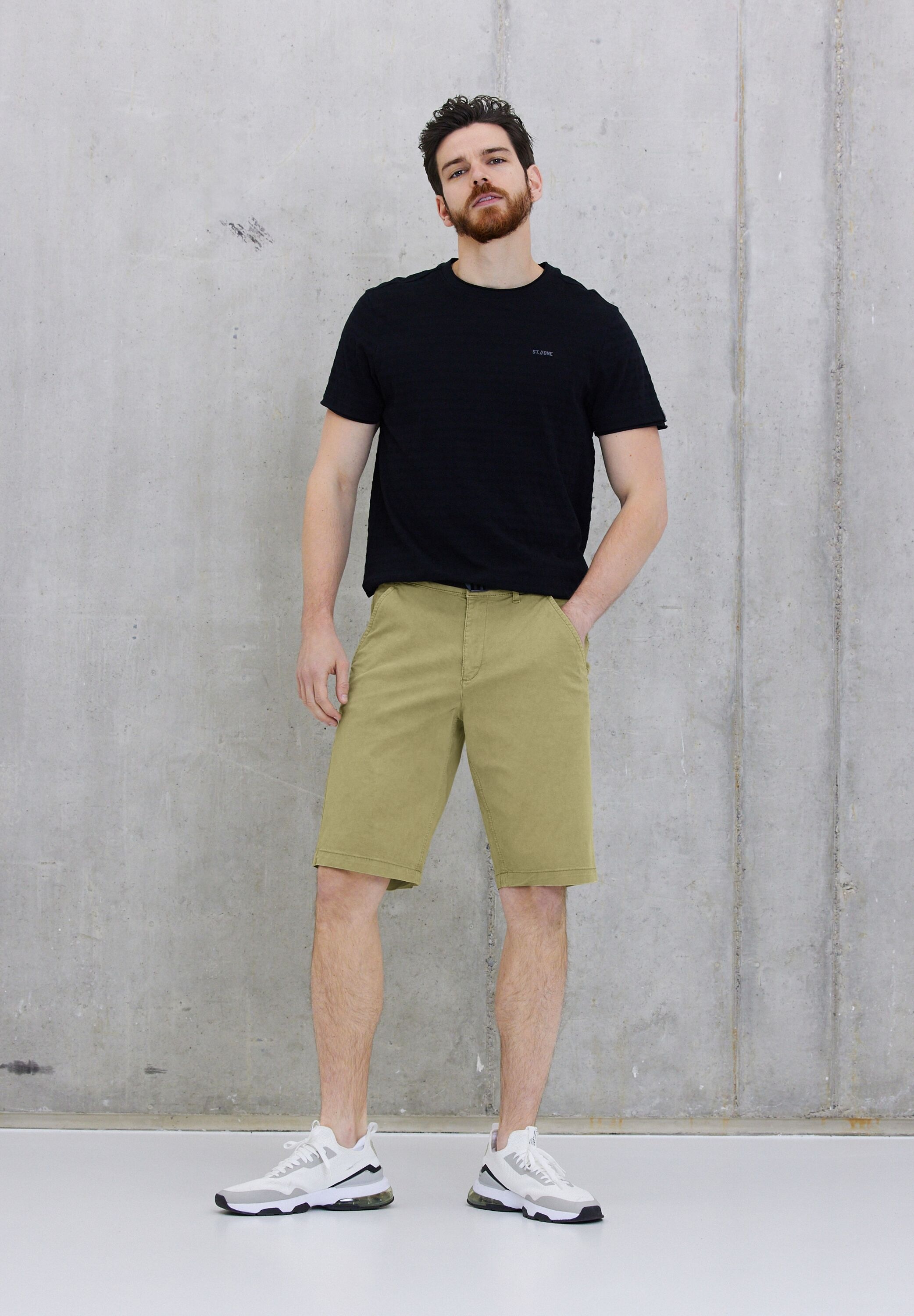 3. Bild von STREET ONE MEN Shorts, mit Bindegürtel