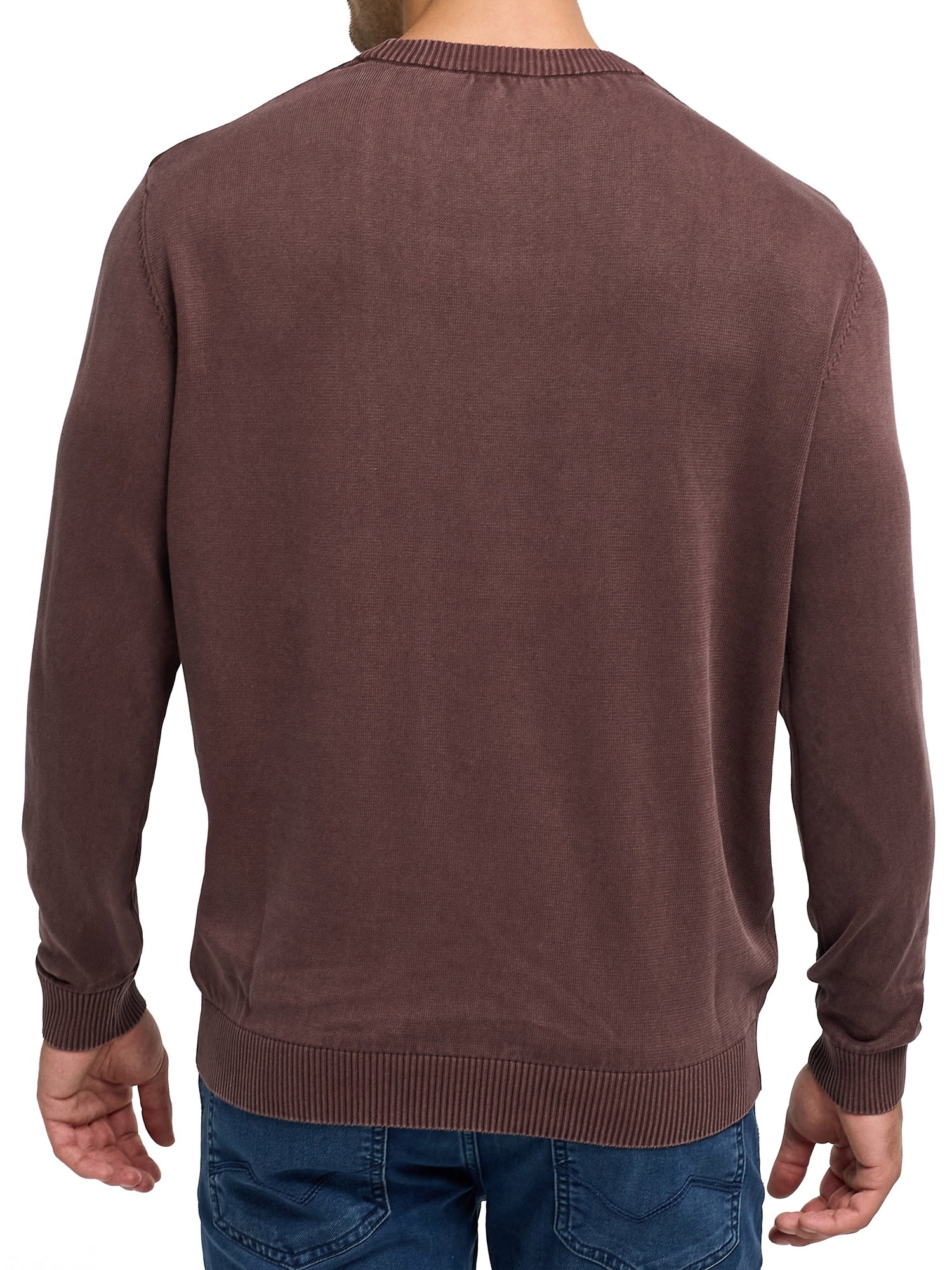 Indicode Rundhalspullover »INArkmill o-neck« Baumwolle, regular fit