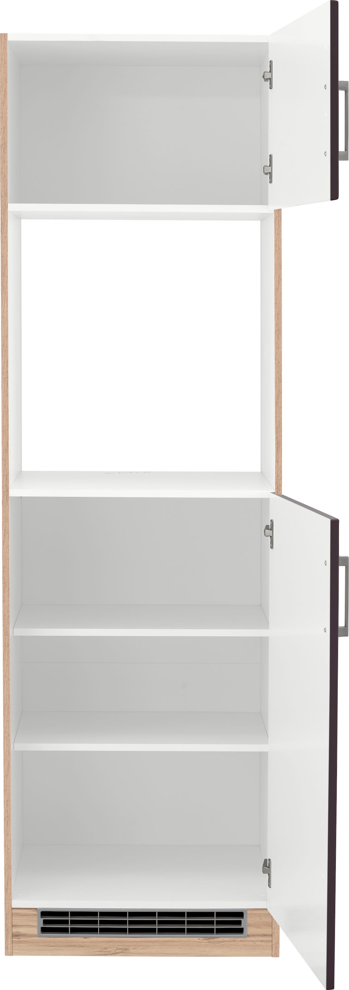 KOCHSTATION Backofenumbauschrank »KS-Tinnum«, 60 cm breit, 200 cm hoch, Metallgriffe, MDF Fronten, für Backofen