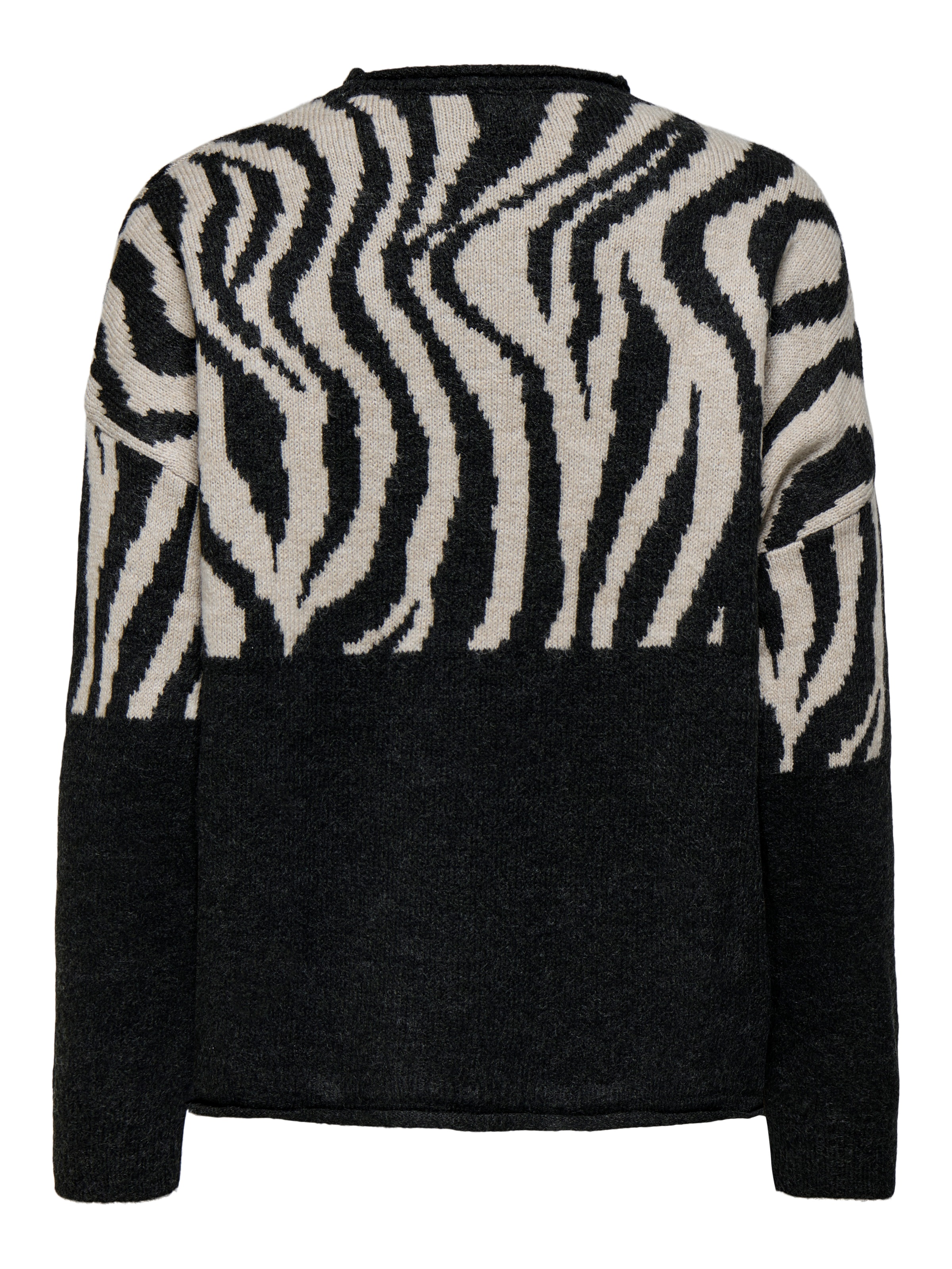 ONLY Rundhalspullover »ONLJADE ZEBRA LS O-NECK CC KNT«