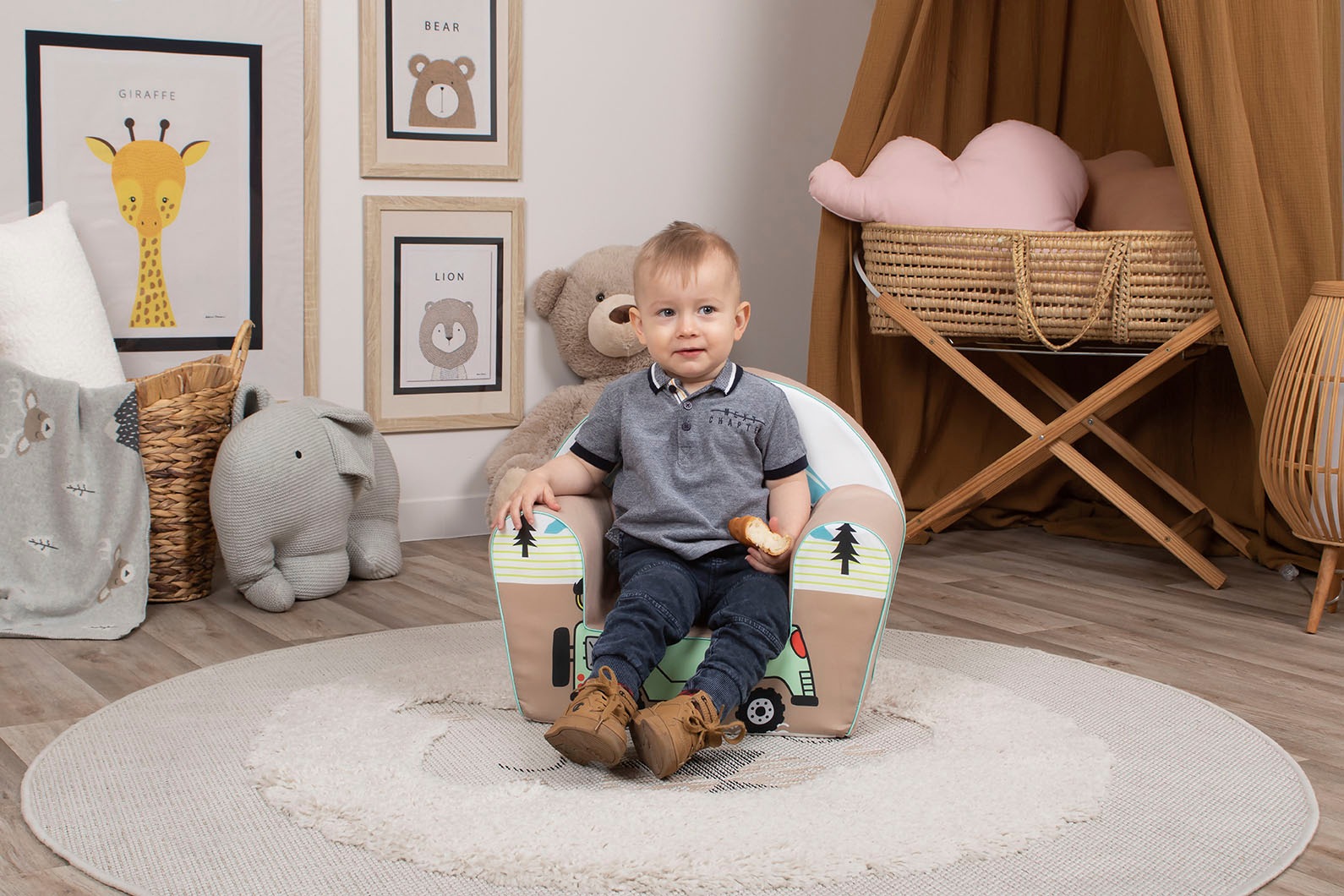 Knorrtoys® Sessel »Giraffe on Tour«, für Kinder; Made in Europe