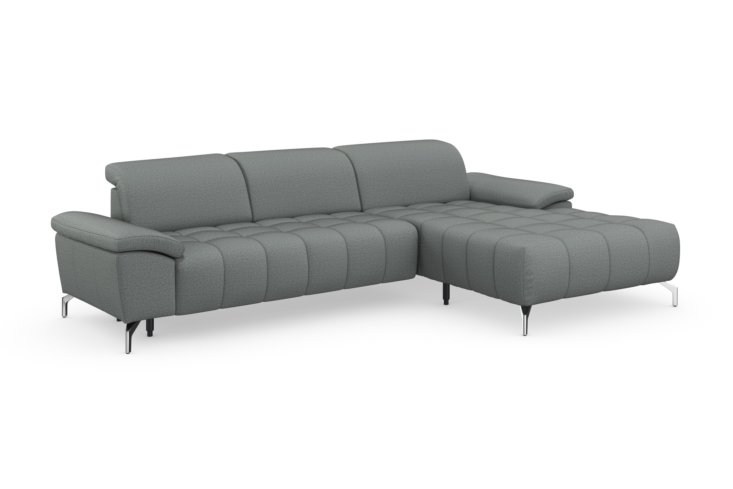 sit&more Ecksofa »Cool L-Form«, wahlweise mit Kopfteilverstellung und Vorziehsitz, motorisch