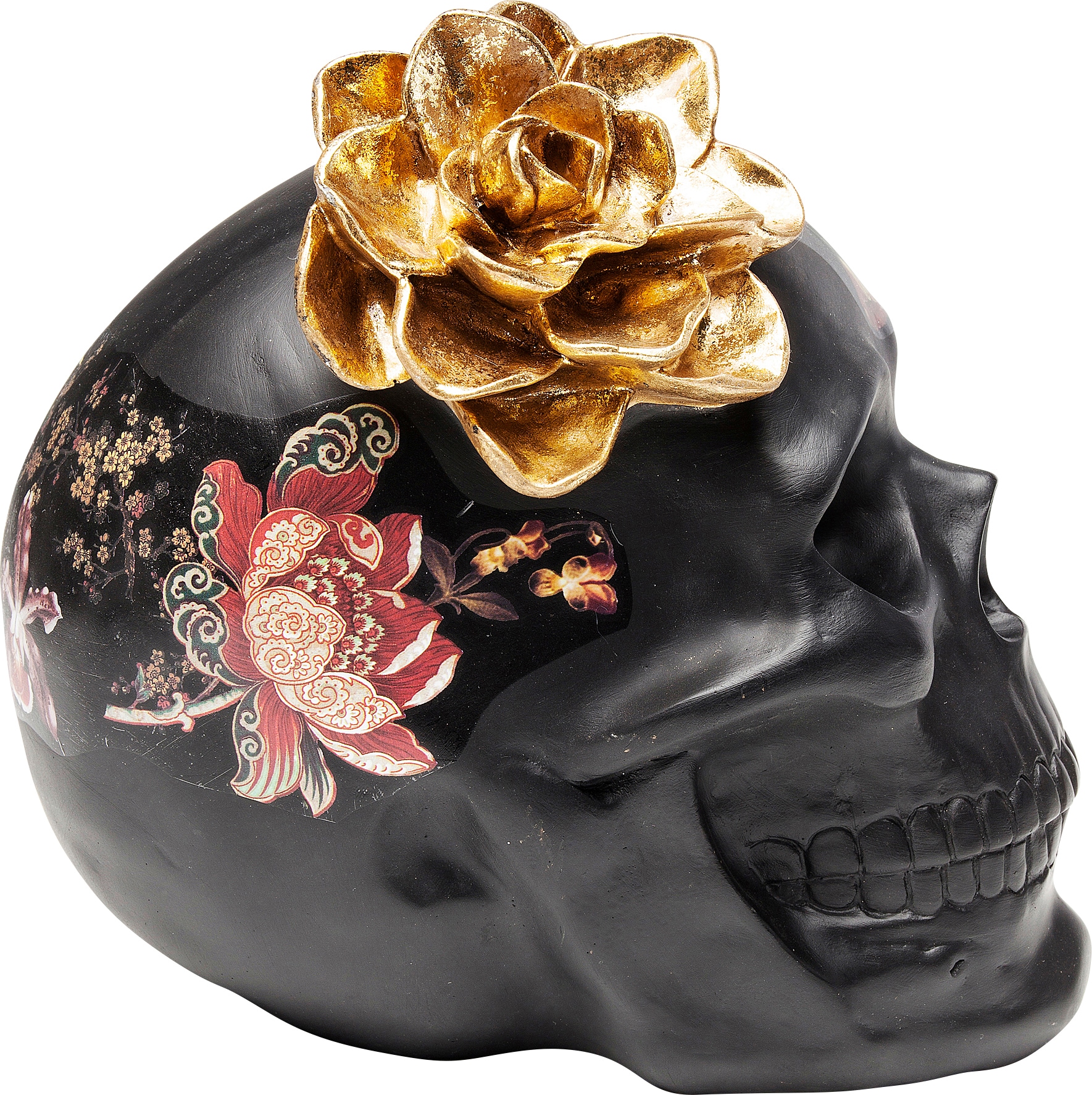 Kare Design Dekoobjekt »Flower Skull 22cm«