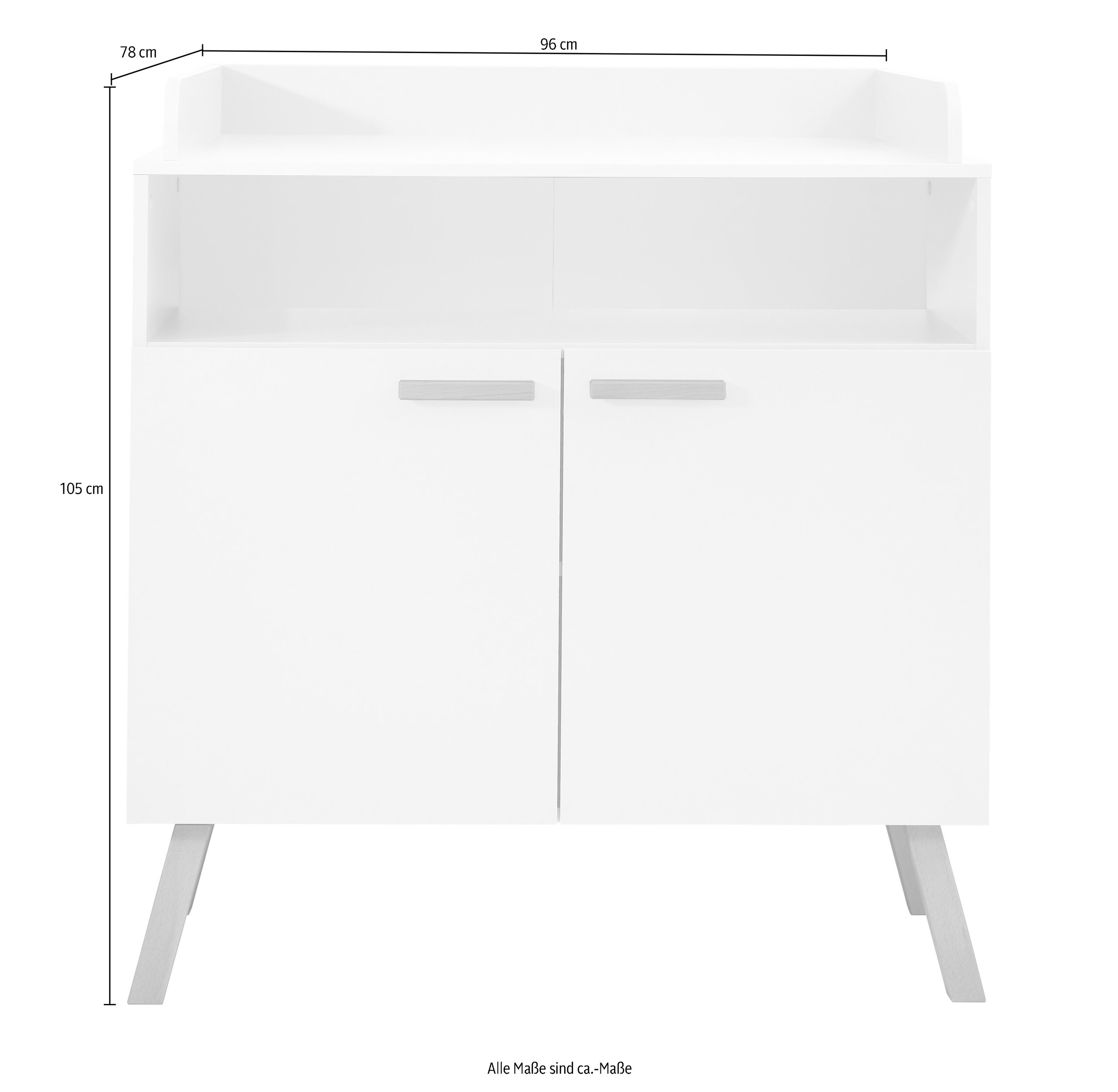 trendteam Wickelkommode »Mats« bis 15 kg 96 cm