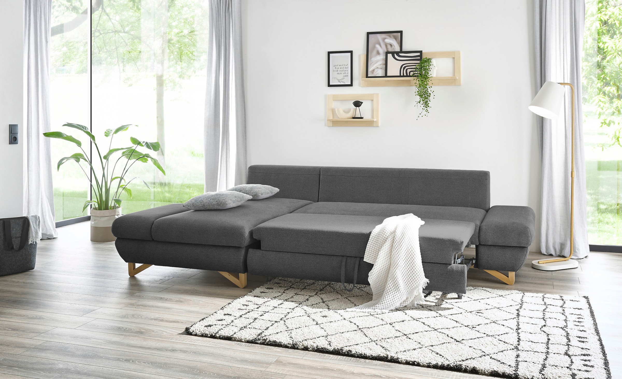 INOSIGN Schlafsofa »City/Giron«, komfortable Bettfunktion (Liegefläche 245 x 138 cm), sowie Bettkasten