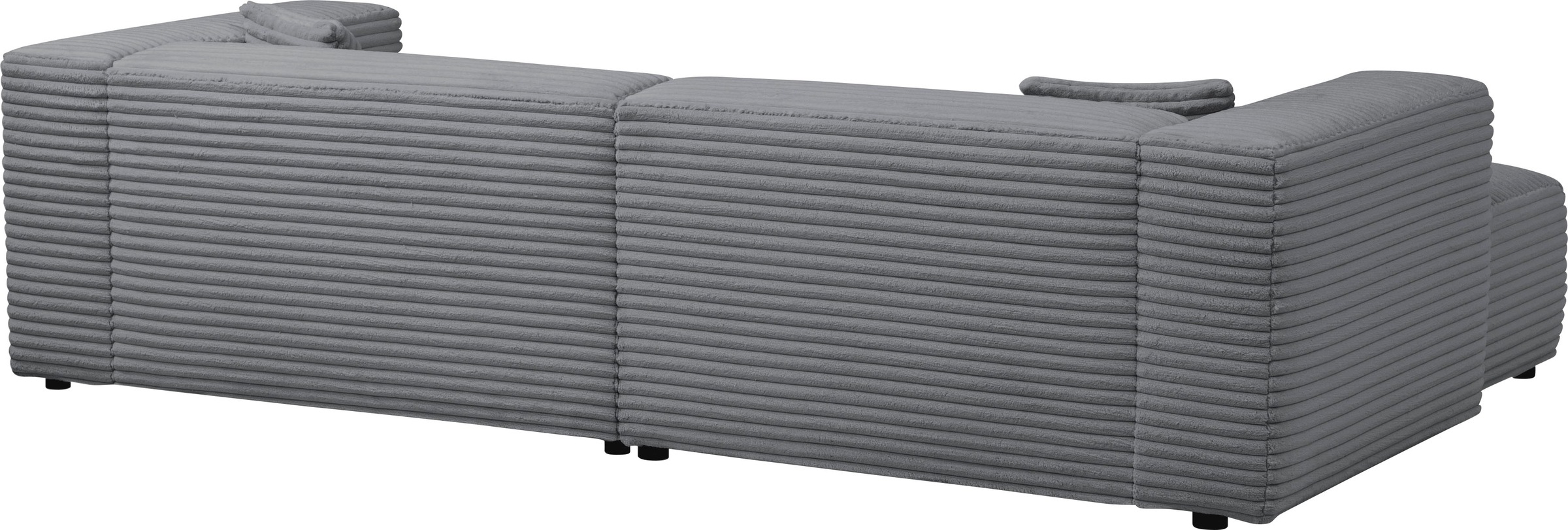 andas Polsterecke »BAKELS, Ecksofa-Set mit Hocker, L-Form mit Schlaffunktion«, Ecksofa-Set (incl. Hocker) im trendigen Megacord