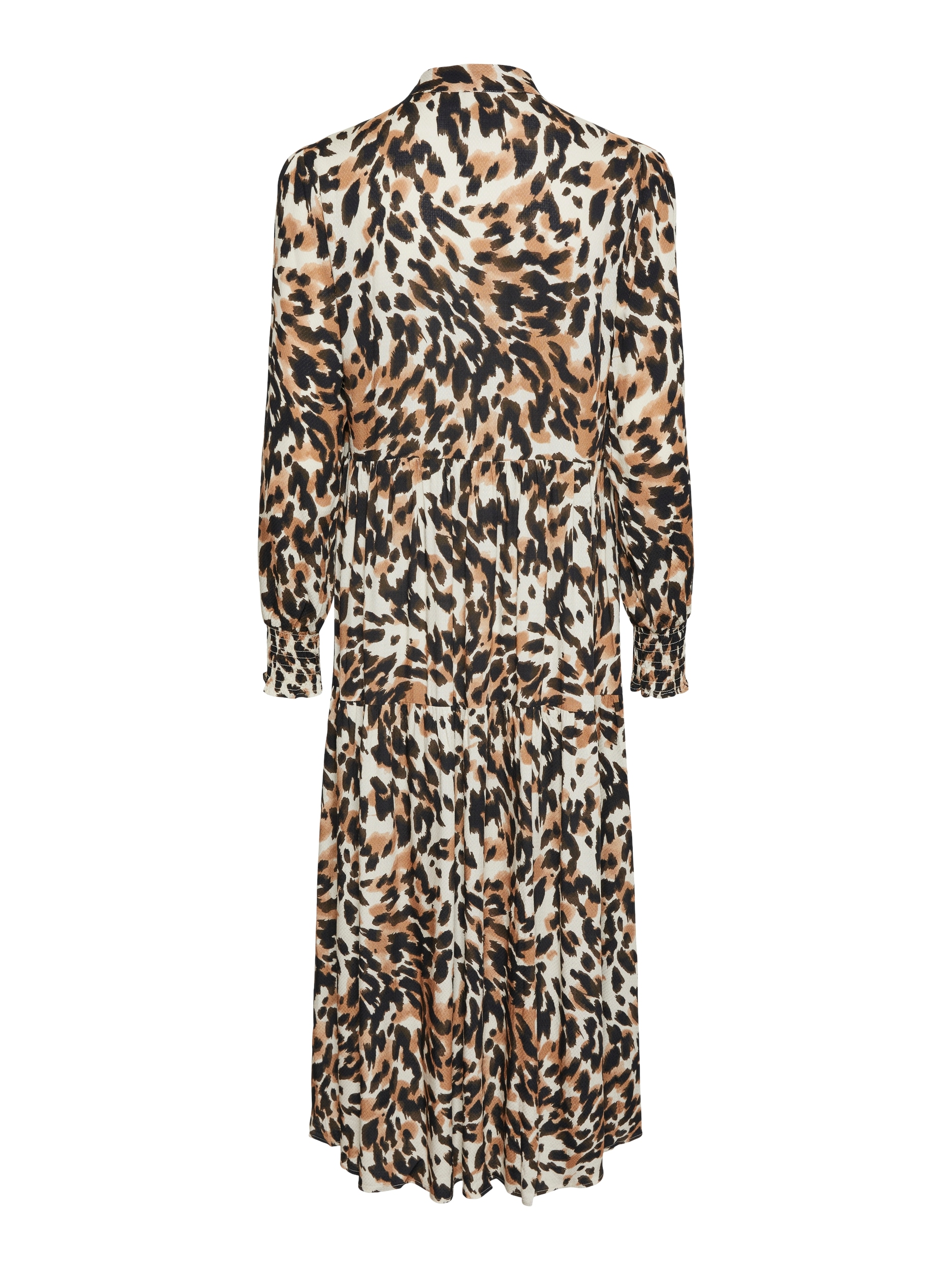 Y.A.S Maxikleid »YASALIRA LS LONG SHIRT DRESS S. NOOS«, mit Volant