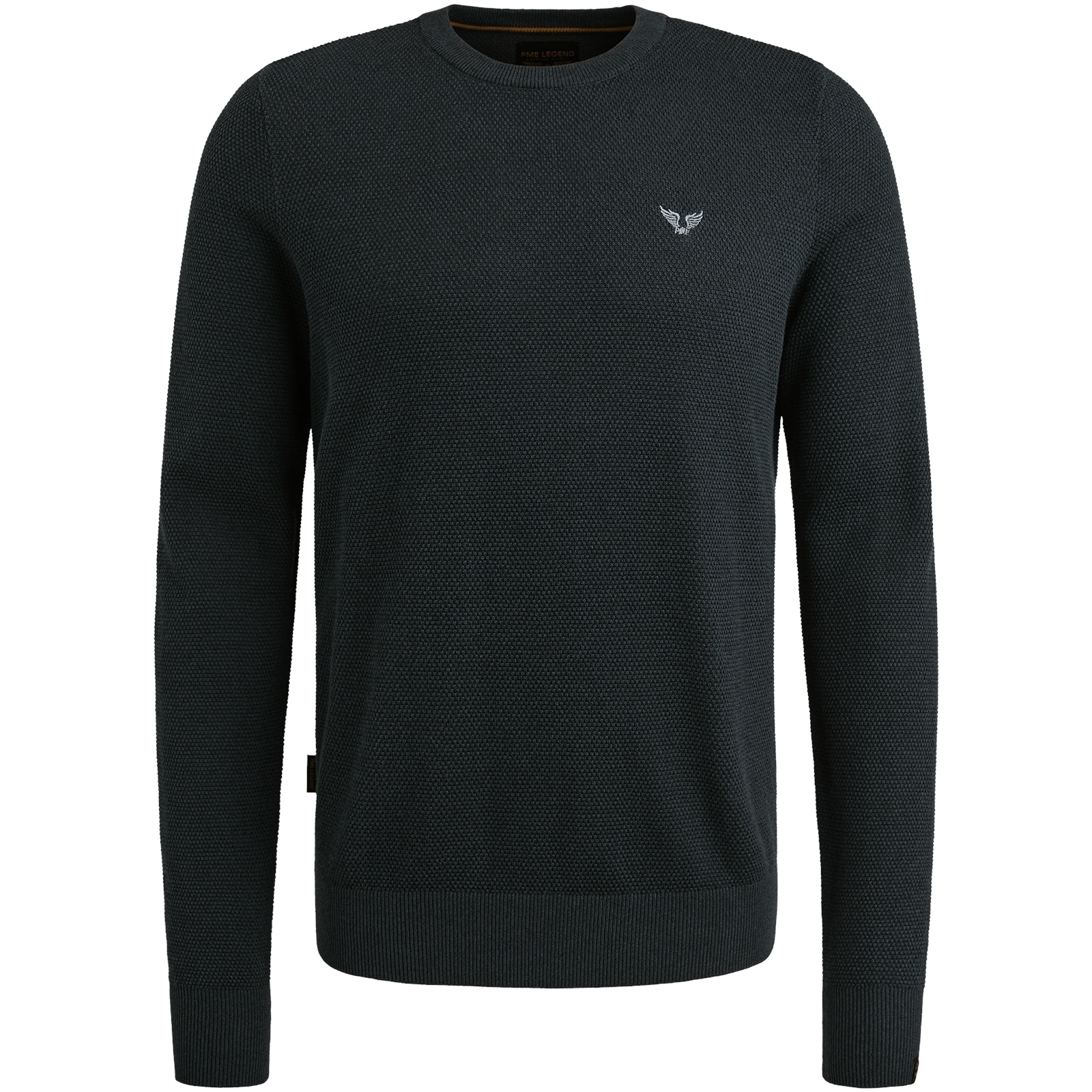 PME LEGEND Rundhalspullover, mit Logo Stickerei