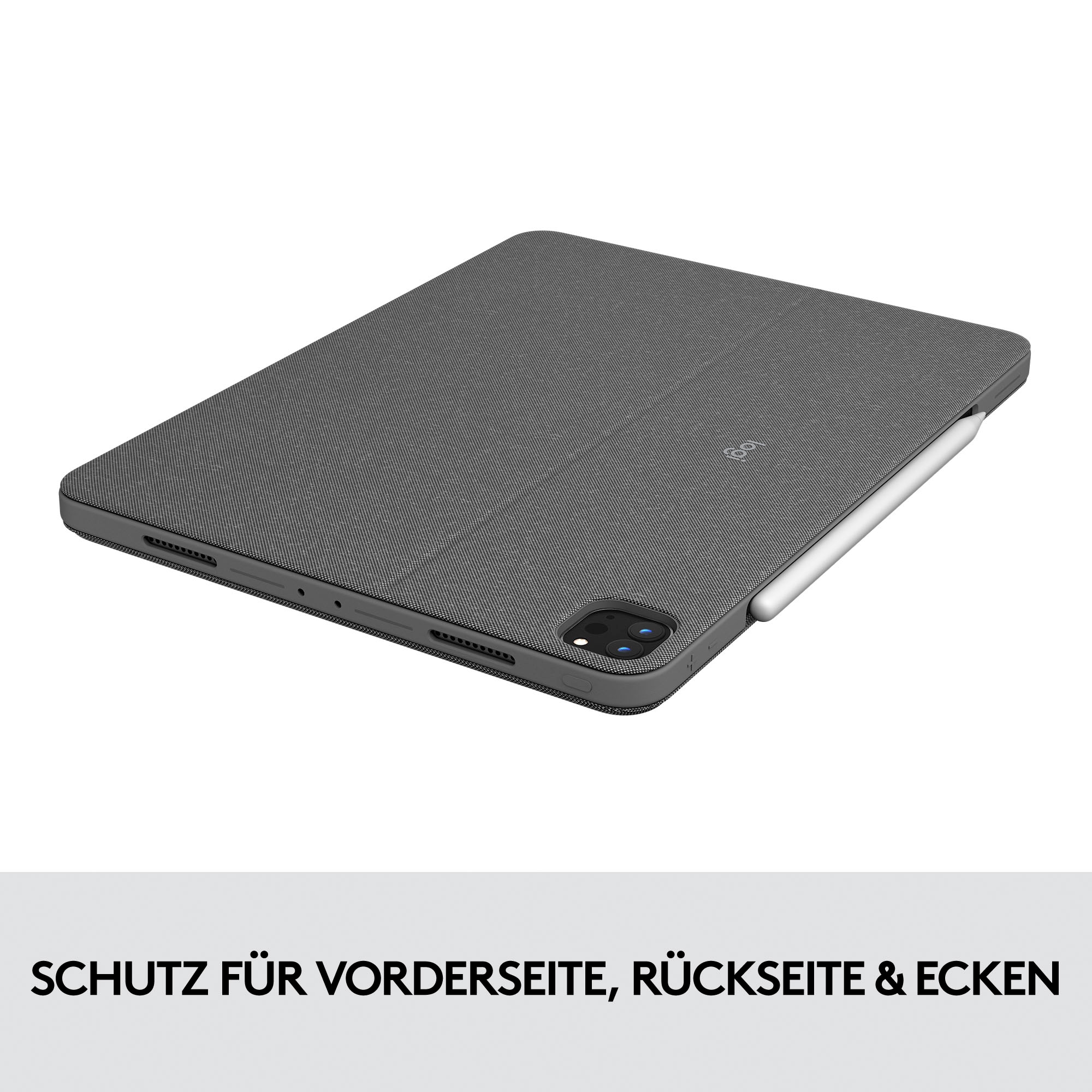 Logitech iPad-Tastatur »Combo Touch iPad Pro 11 Zoll«, (ausklappbare Füße-Multimedia-Tasten)