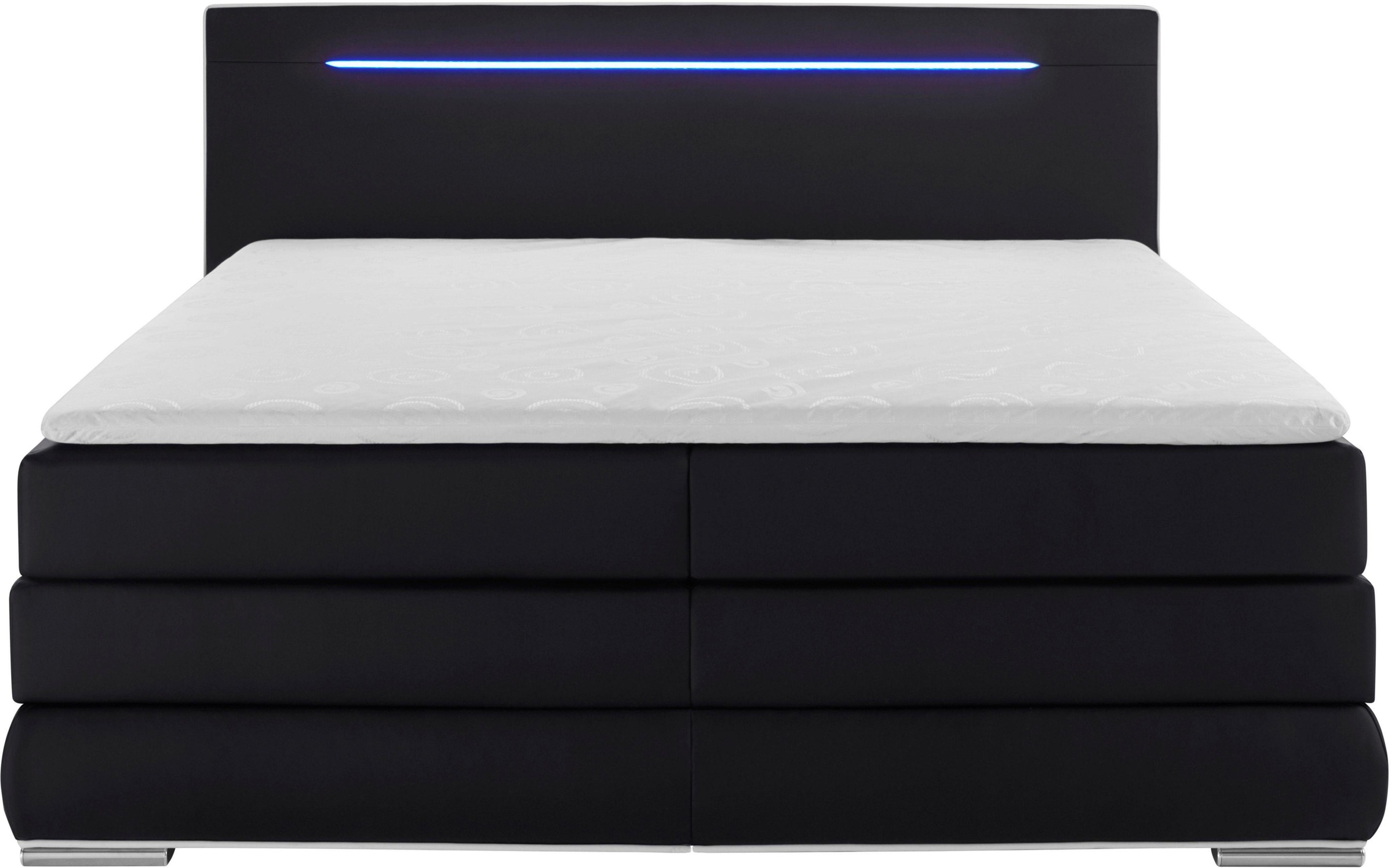 3. Bild von COLLECTION AB Boxspringbett, inkl. Bettkasten, LED-Beleuchtung und Topper