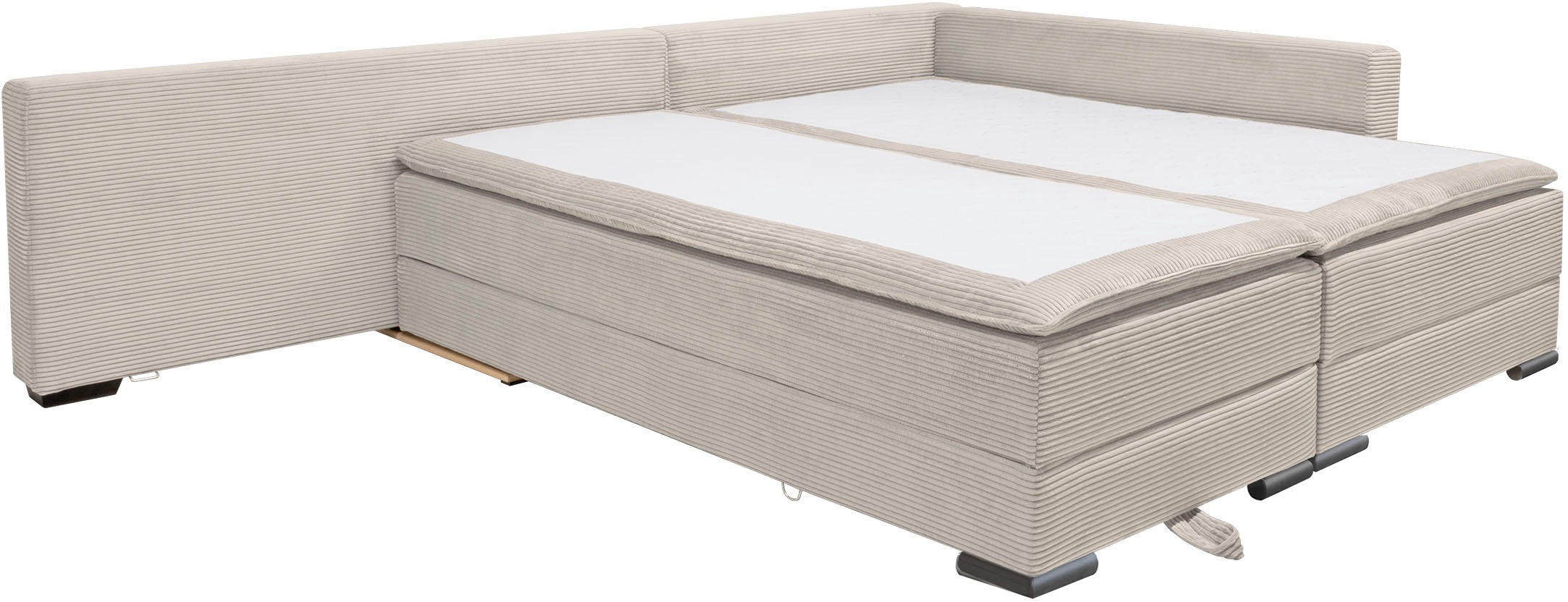 INOSIGN Ecksofa, inklusive Bettfunktion und Bettkasten