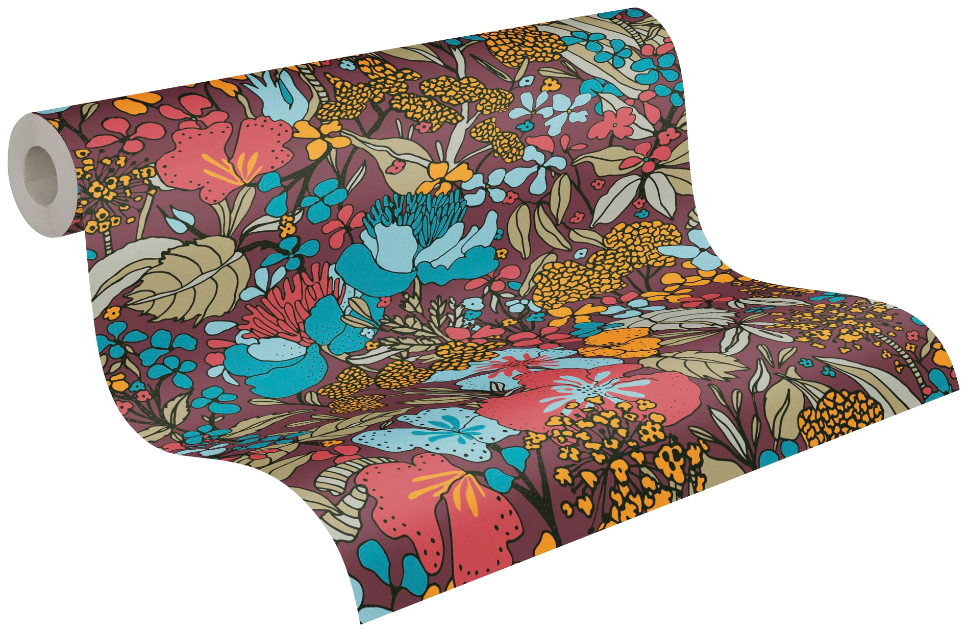 Architects Paper Vliestapete »Floral Impression« Wald | botanisch | floral glatt Blumentapete Tapete Dschungel Tapeten Wohnzimmer Schlafzimmer Küche